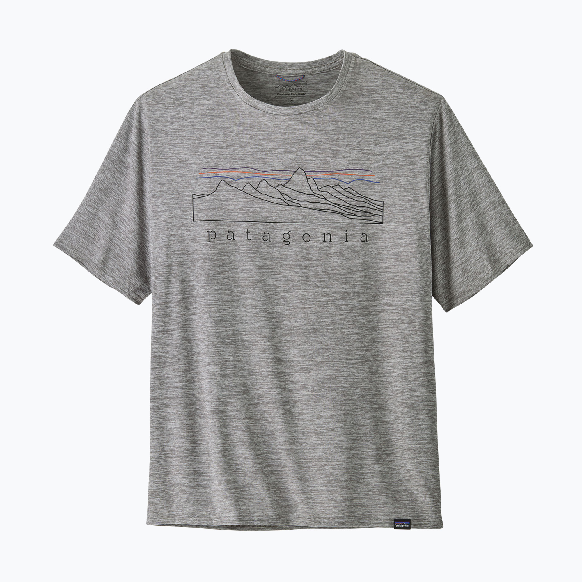 Koszulka męska Patagonia Cap Cool Daily Graphic Shirt stratapeaks/feather grey 