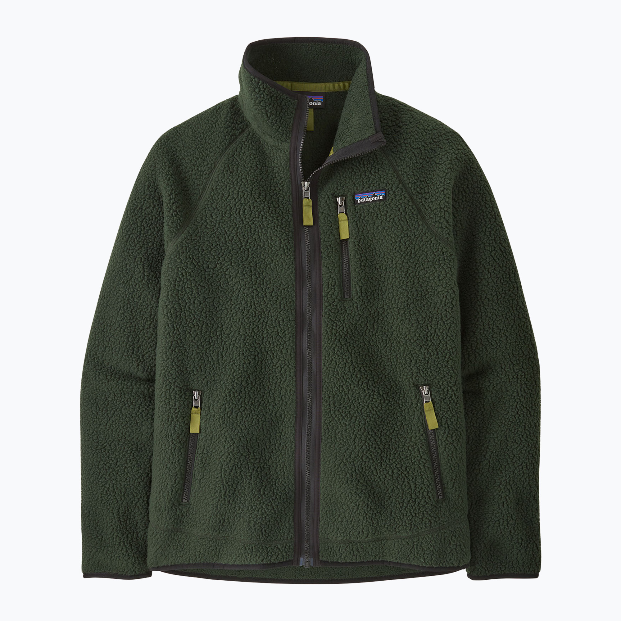 Мъжки трекинг суитшърт Patagonia Retro Pile old growth green