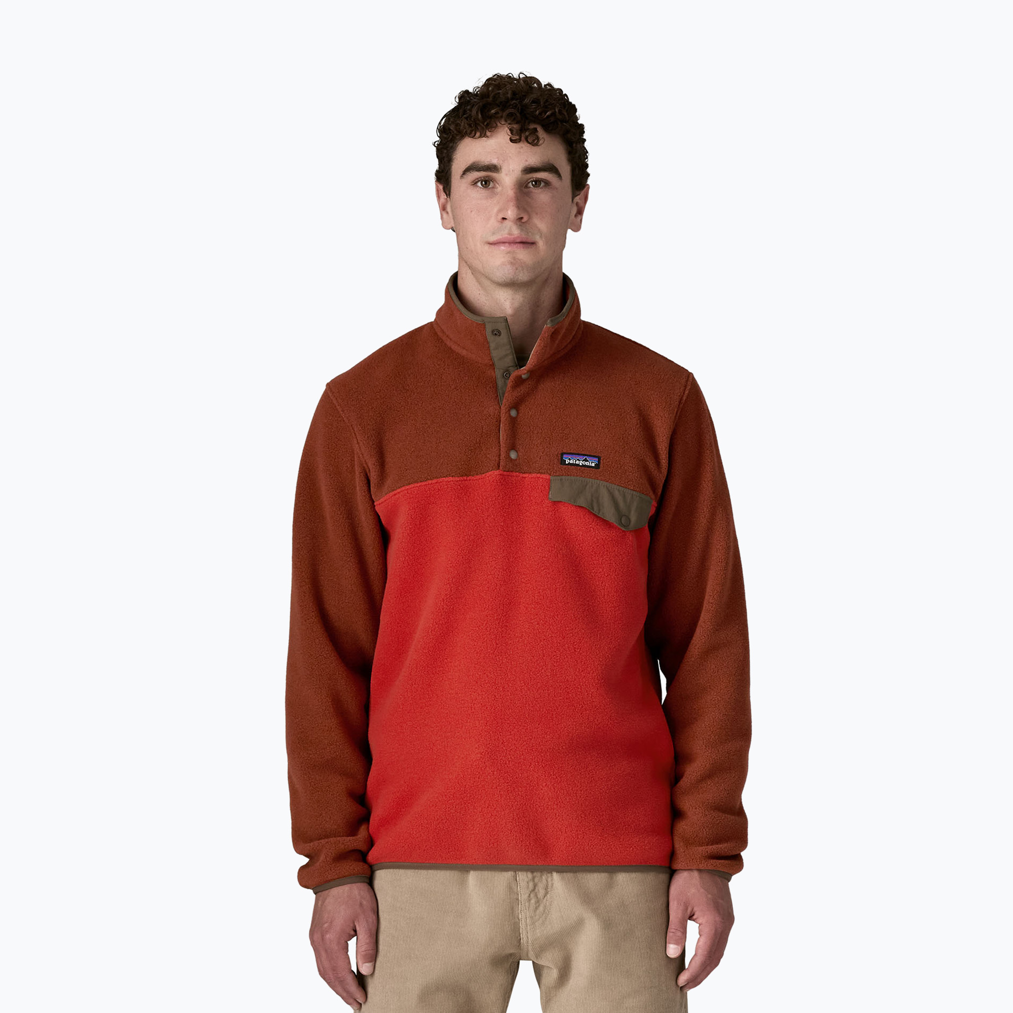 Bluza trekkingowa męska Patagonia LW Synch Snap-T P/O amanita red 