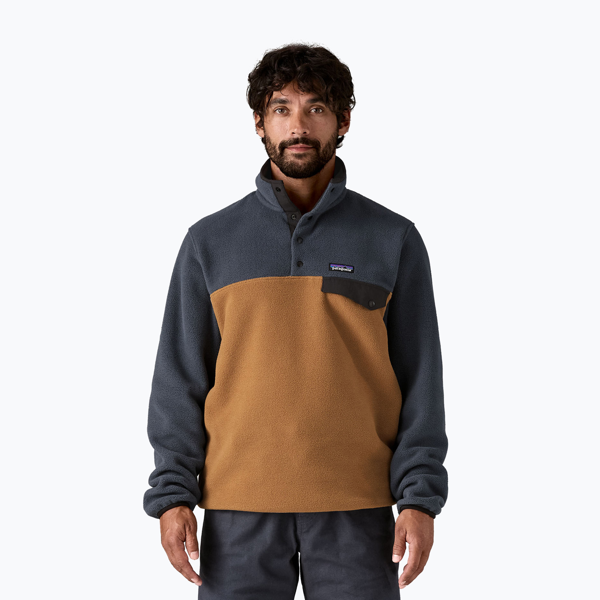 Bluza trekkingowa męska Patagonia LW Synch Snap-T P/O deer brown 