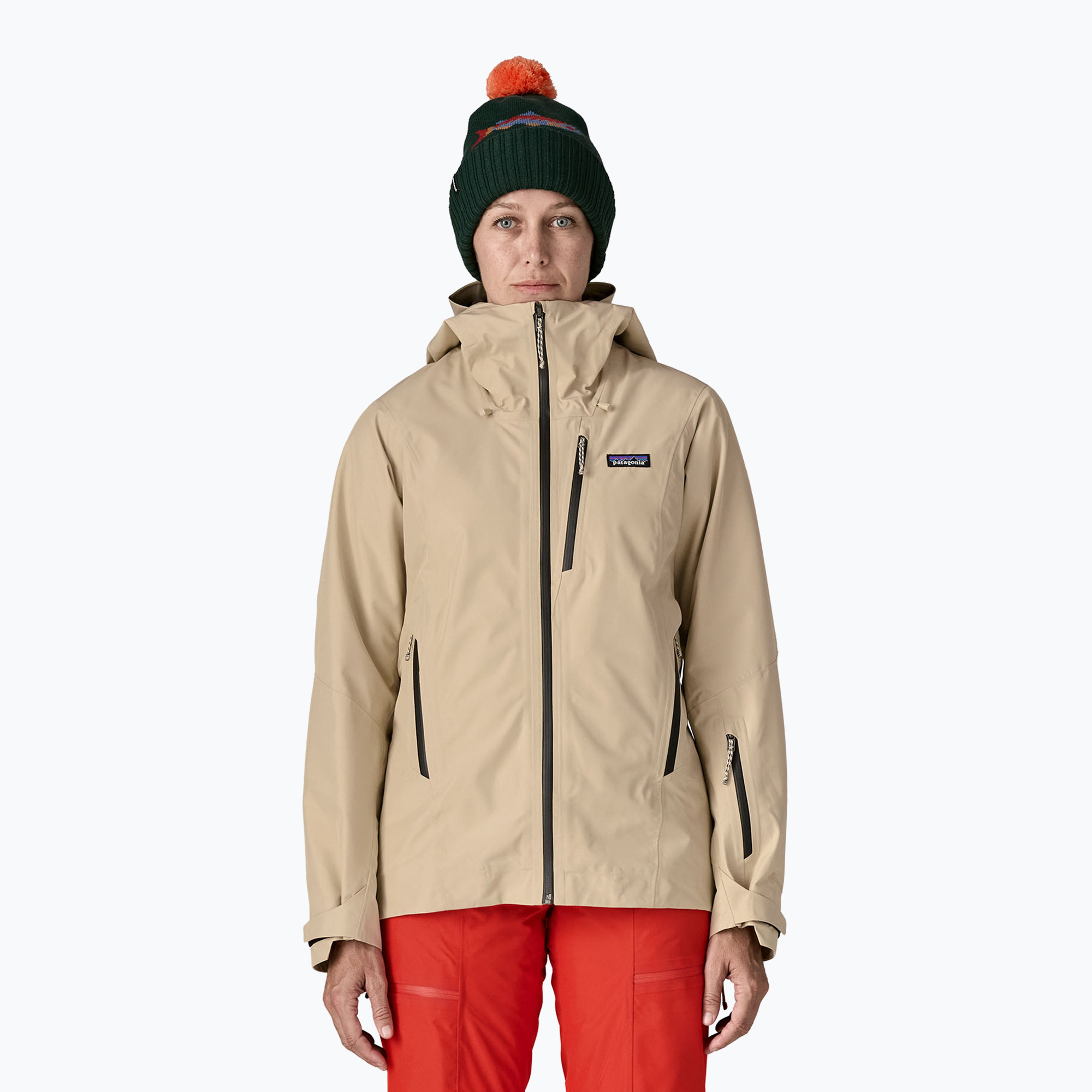 Kurtka przeciwwiatrowa damska Patagonia Insulated Storm Shift oar tan 