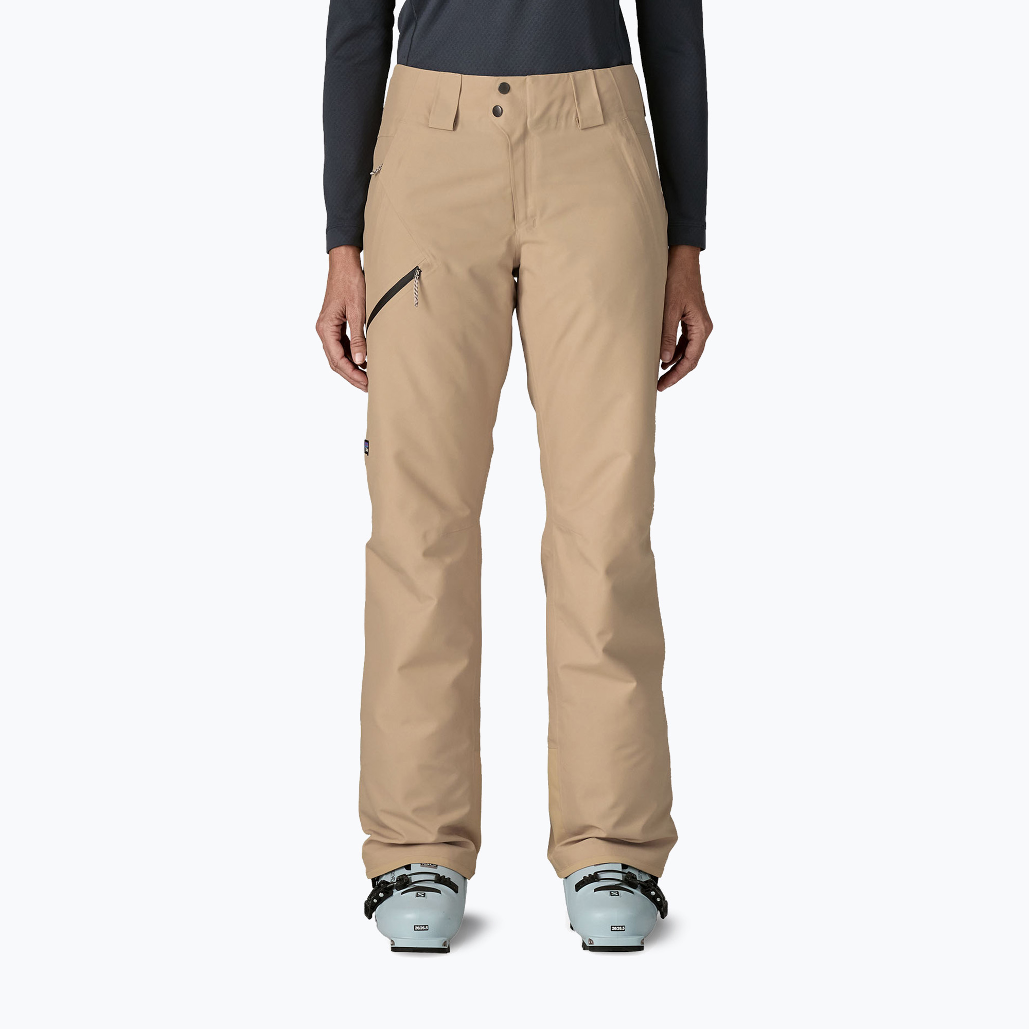 Spodnie narciarskie damskie Patagonia Insulated Powder Town oar tan 