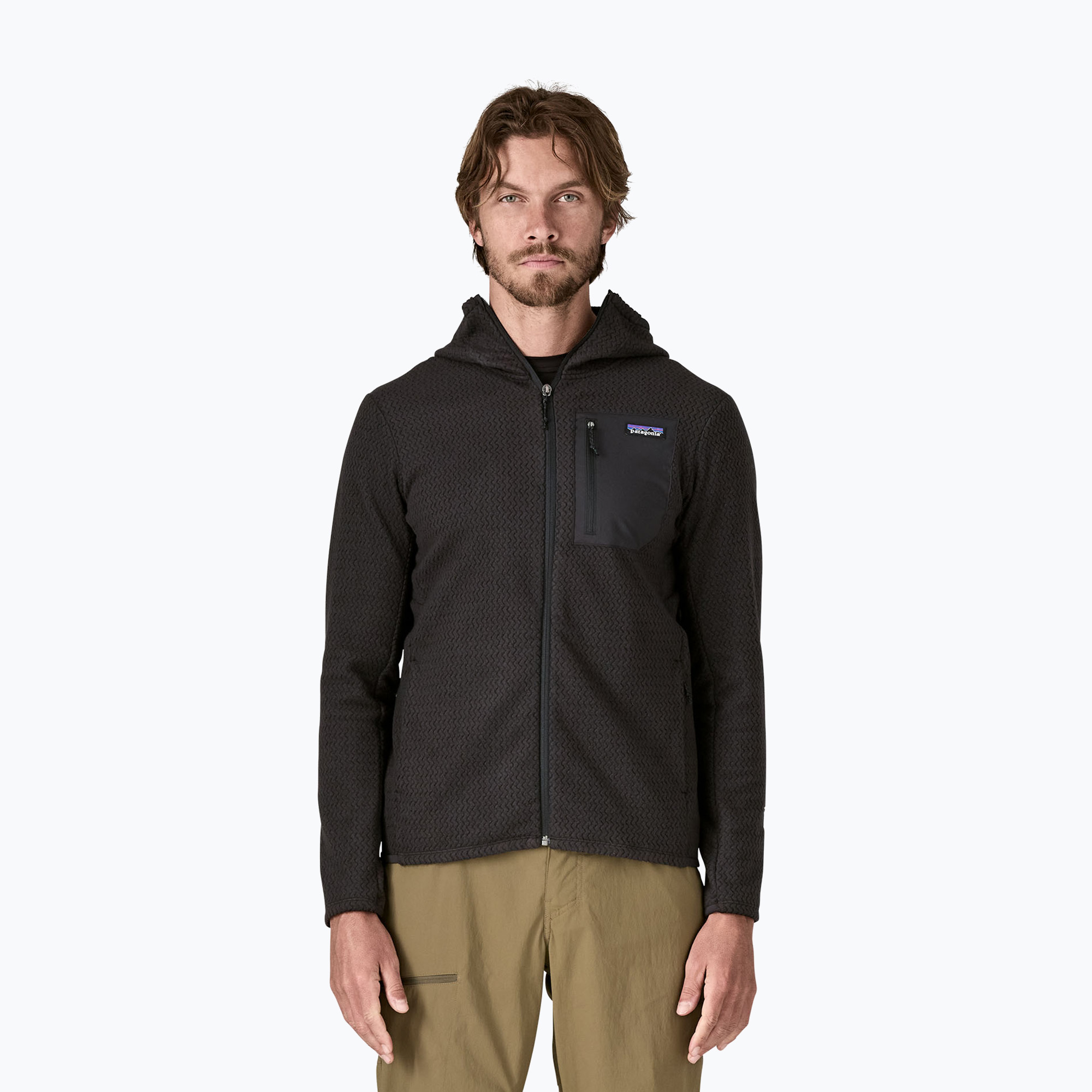 Bluza trekkingowa męska Patagonia R1 Air Full Zip Hoody black 