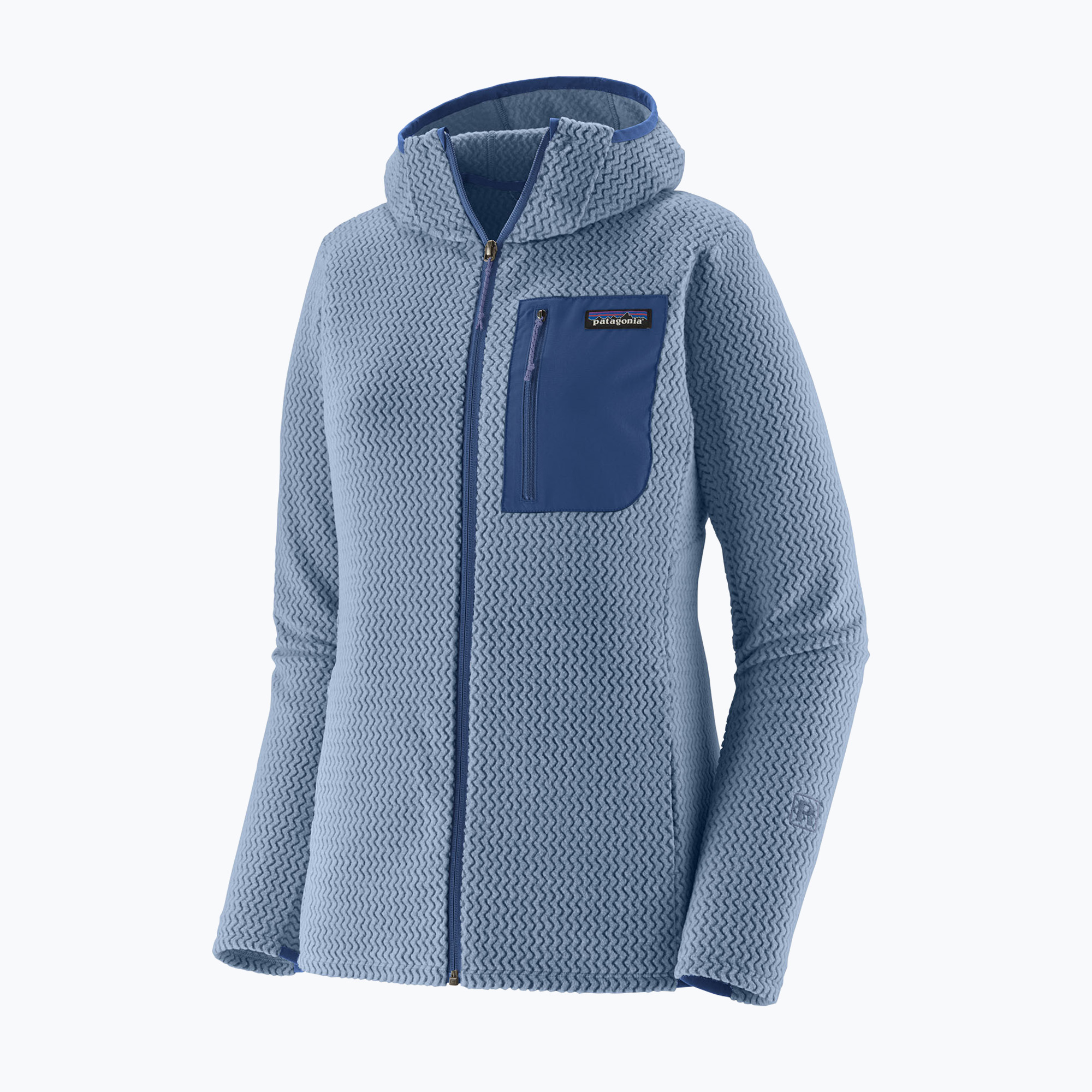 Bluza polarowa damska Patagonia R1 Air Full-Zip Hoody barnacle blue 