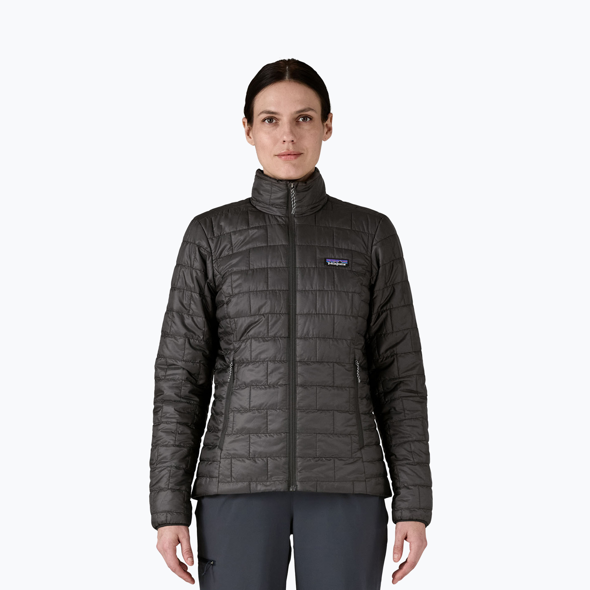 Geacă izolată pentru femei Patagonia Nano Puff smolder black