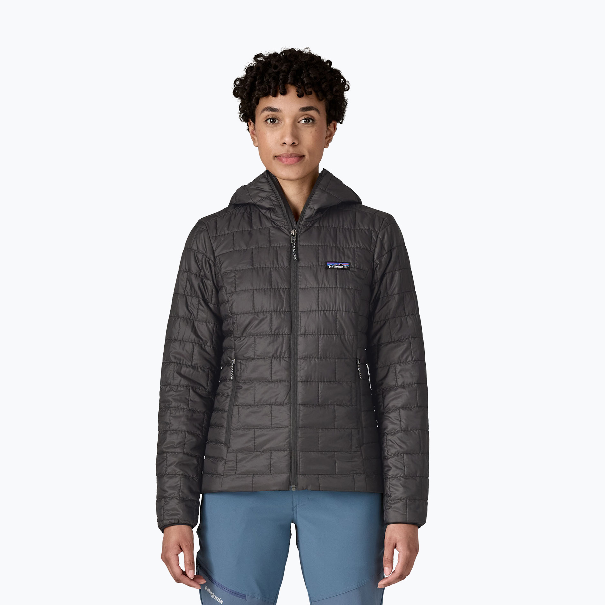 Dámska páperová bunda Patagonia Nano Puff Hoody black