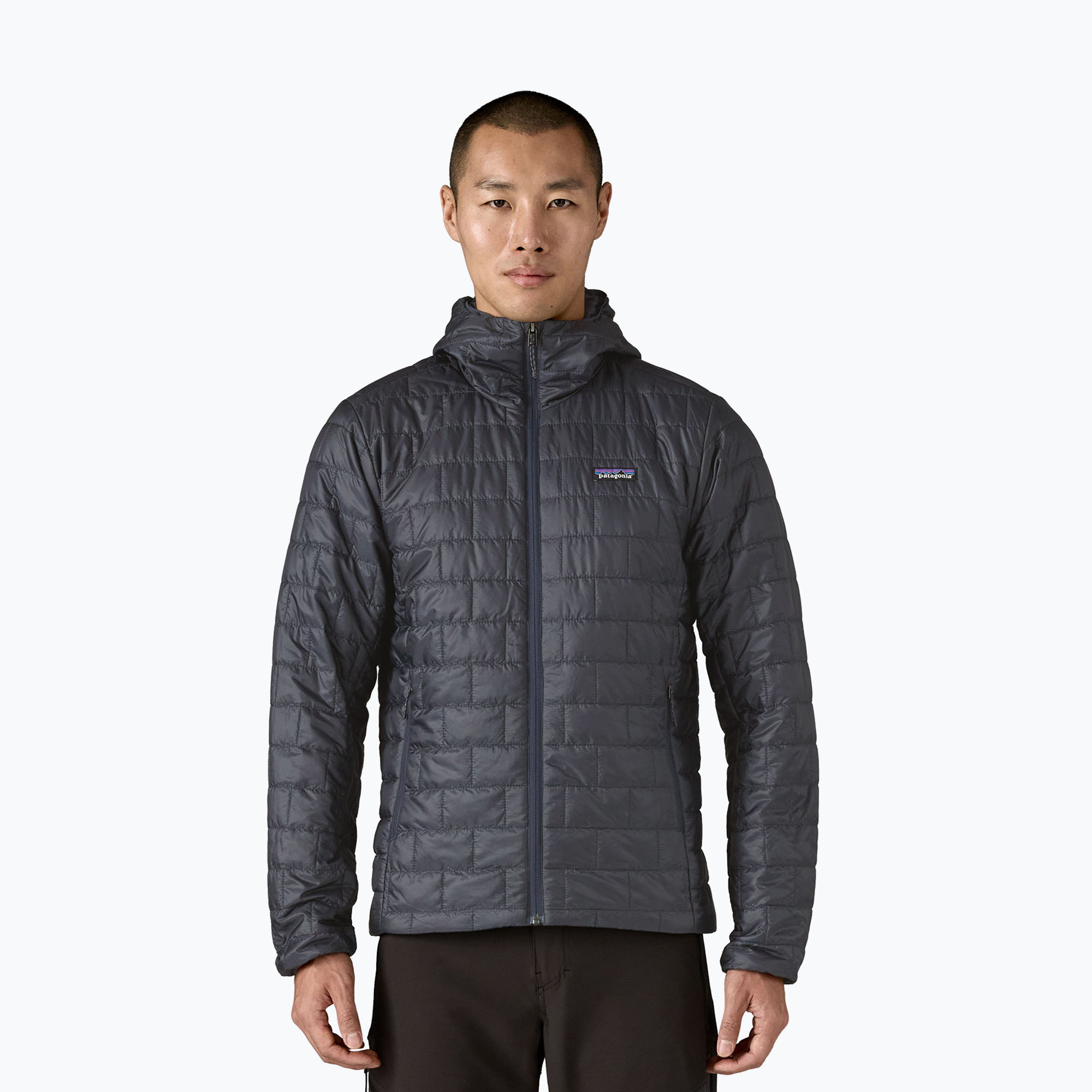Kurtka ocieplana męska Patagonia Nano Puff Hoody smolder blue 