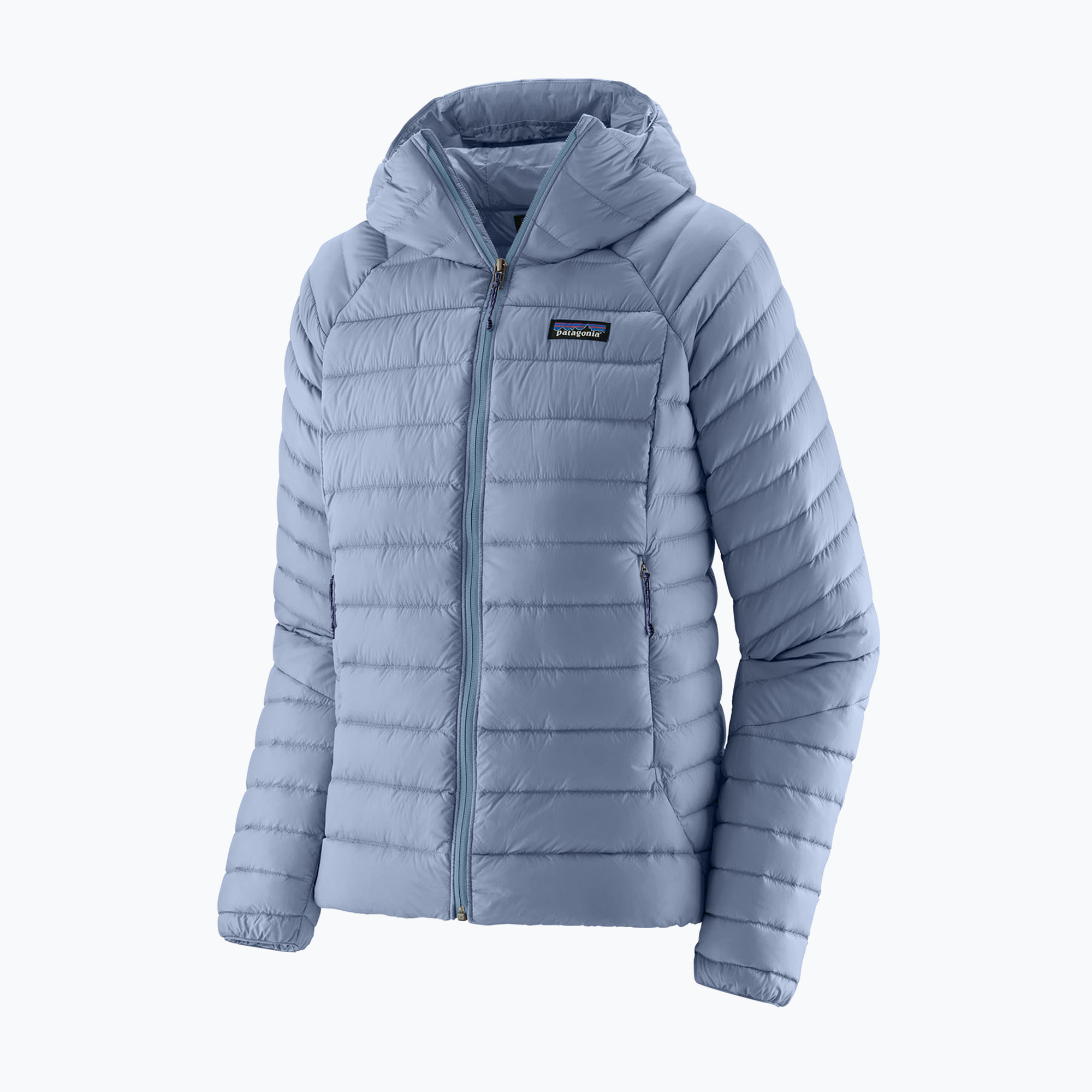 Kurtka puchowa damska Patagonia Down Sweater Hoody barnacle blue 