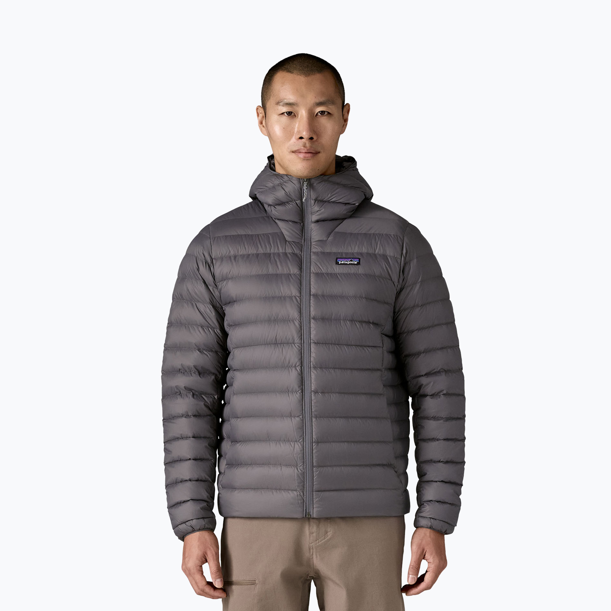 Kurtka puchowa męska Patagonia Down Sweater Hoody forge grey w/forge grey 