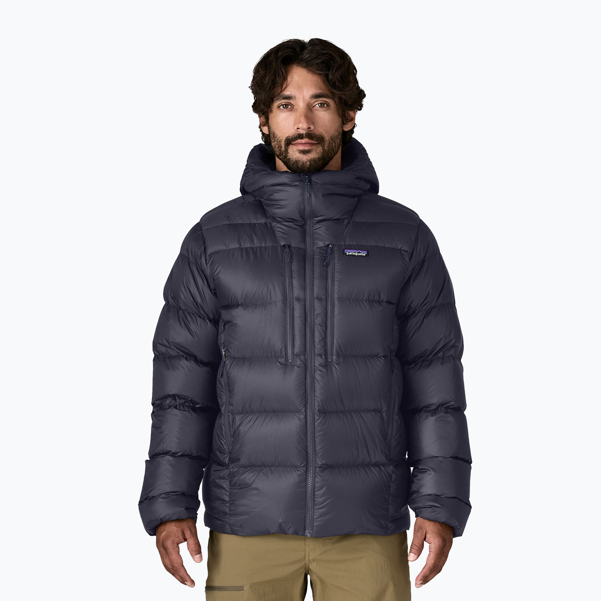 Мъжко пухено яке Patagonia Fitz Roy Down Hoody sunken blue