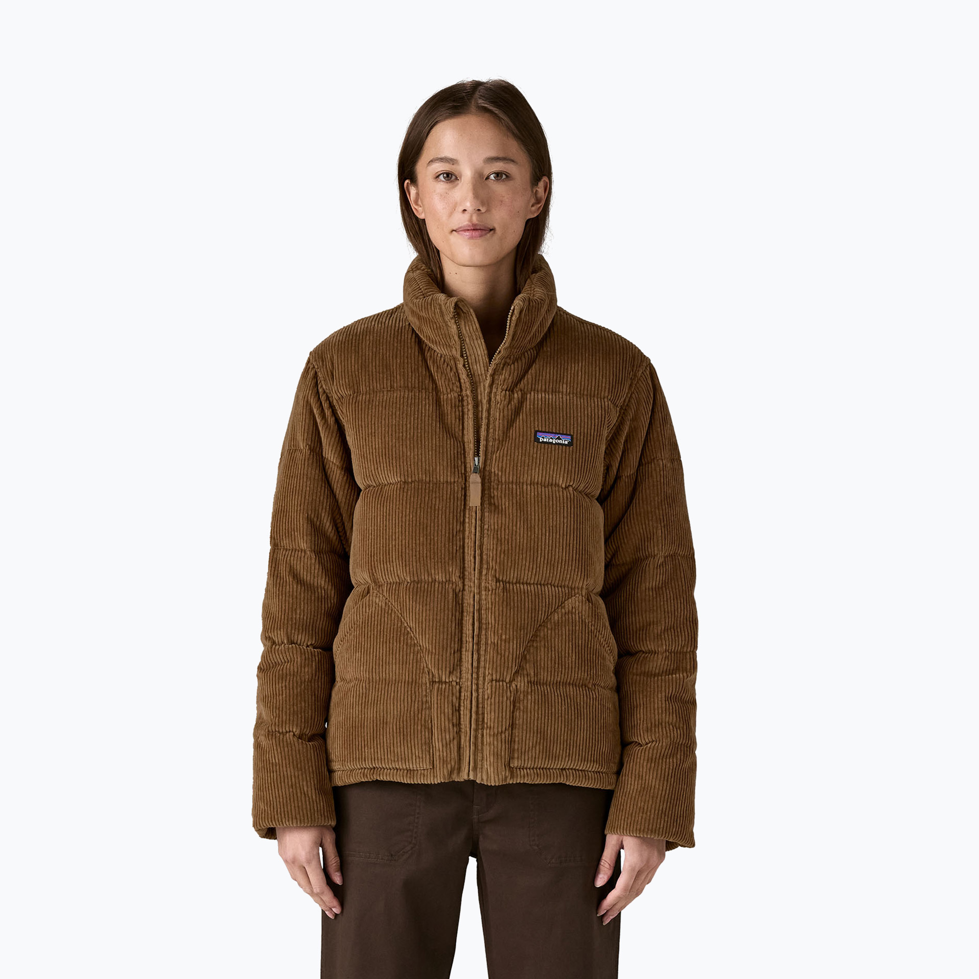Kurtka puchowa damska Patagonia Cord Fjord deer brown 