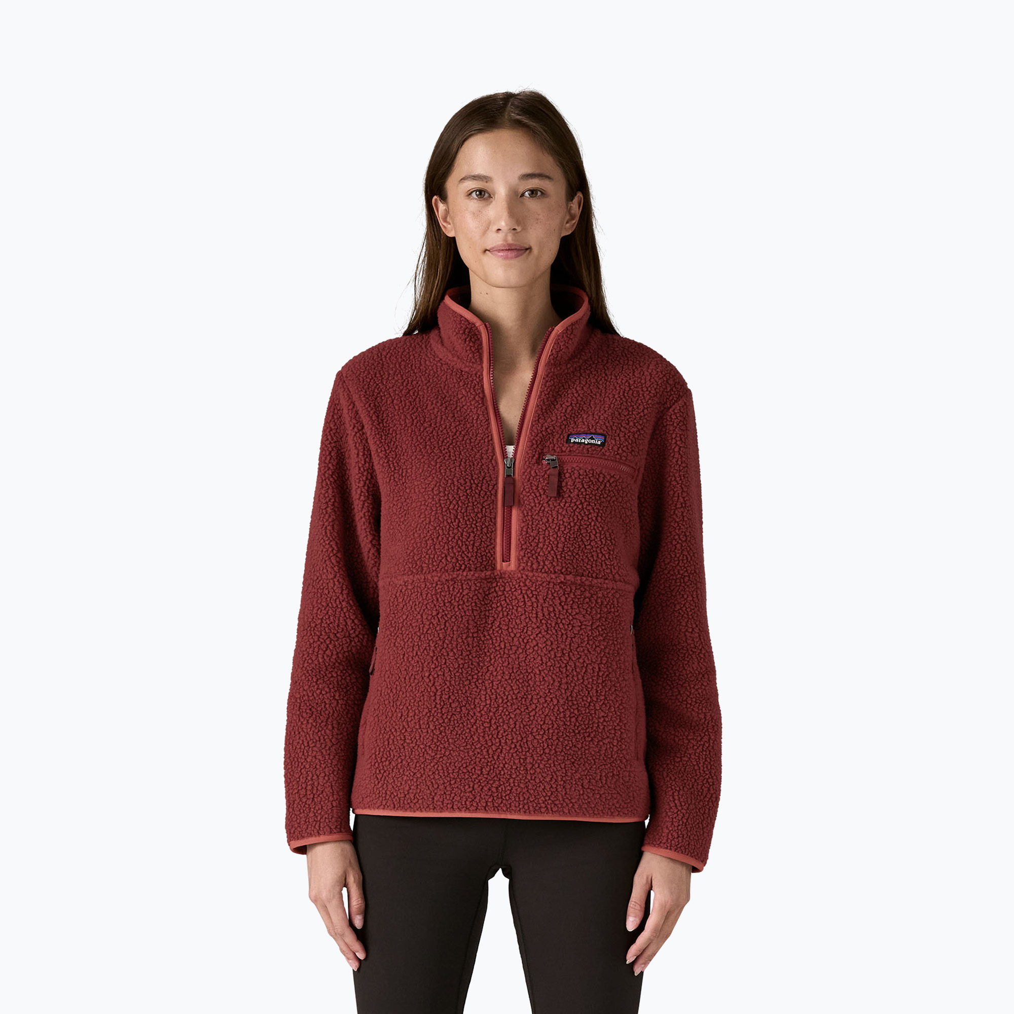 Bluza polarowa damska Patagonia Retro Pile Marsupial sequoia red 
