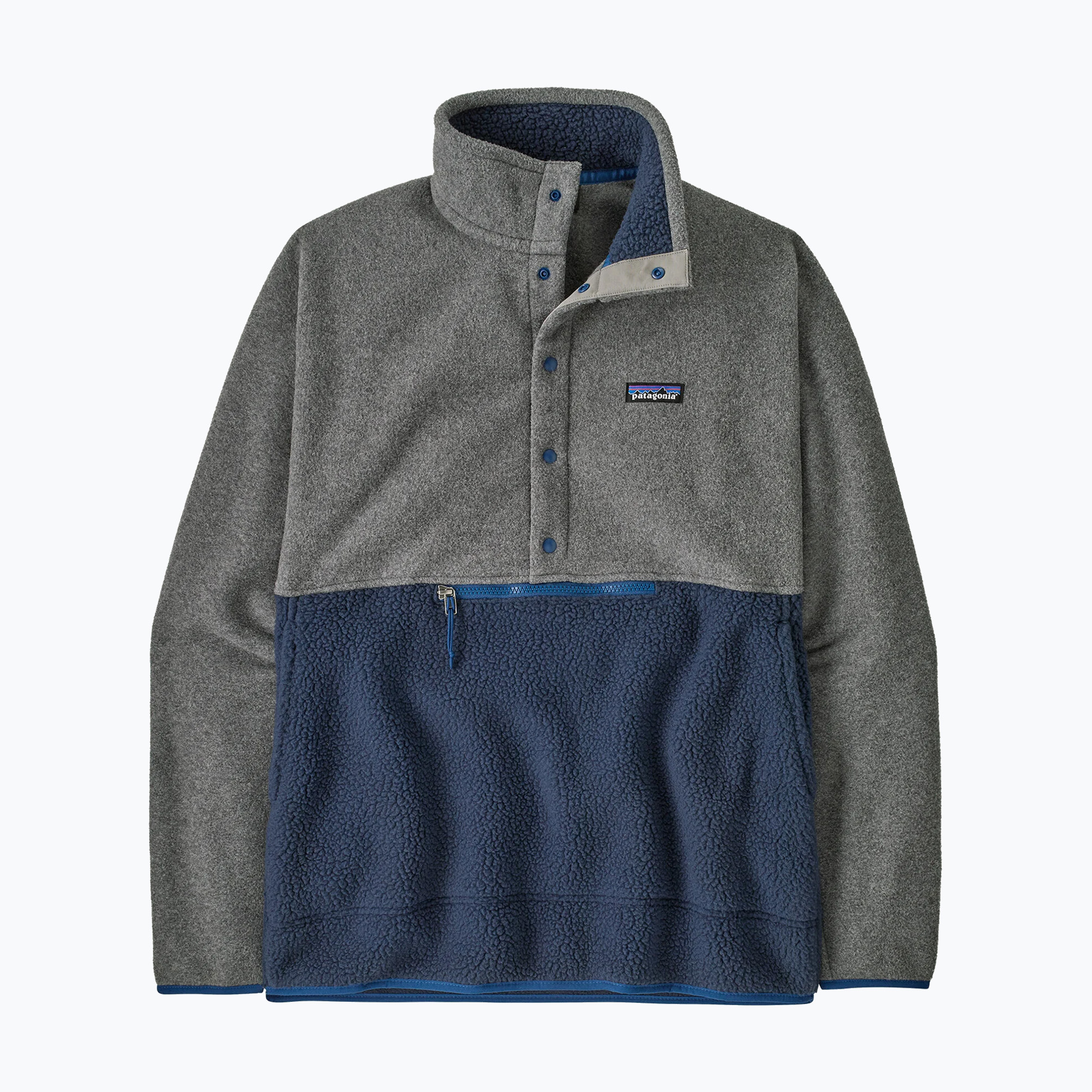 Bluza trekkingowa męska Patagonia Retro Pile 1/2 Snap P/O new navy w/nickel 