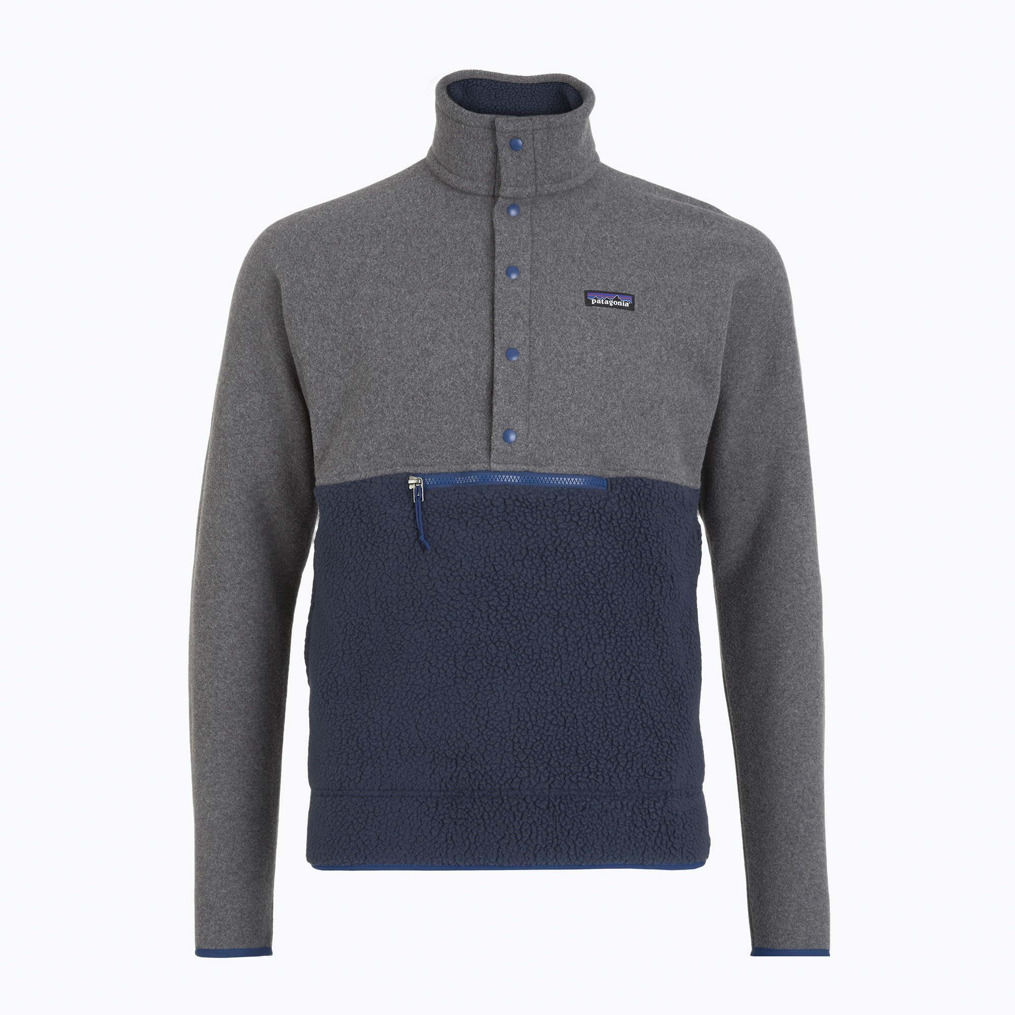 Bluza trekkingowa męska Patagonia Retro Pile 1/2 Snap P/O new navy w/nickel 
