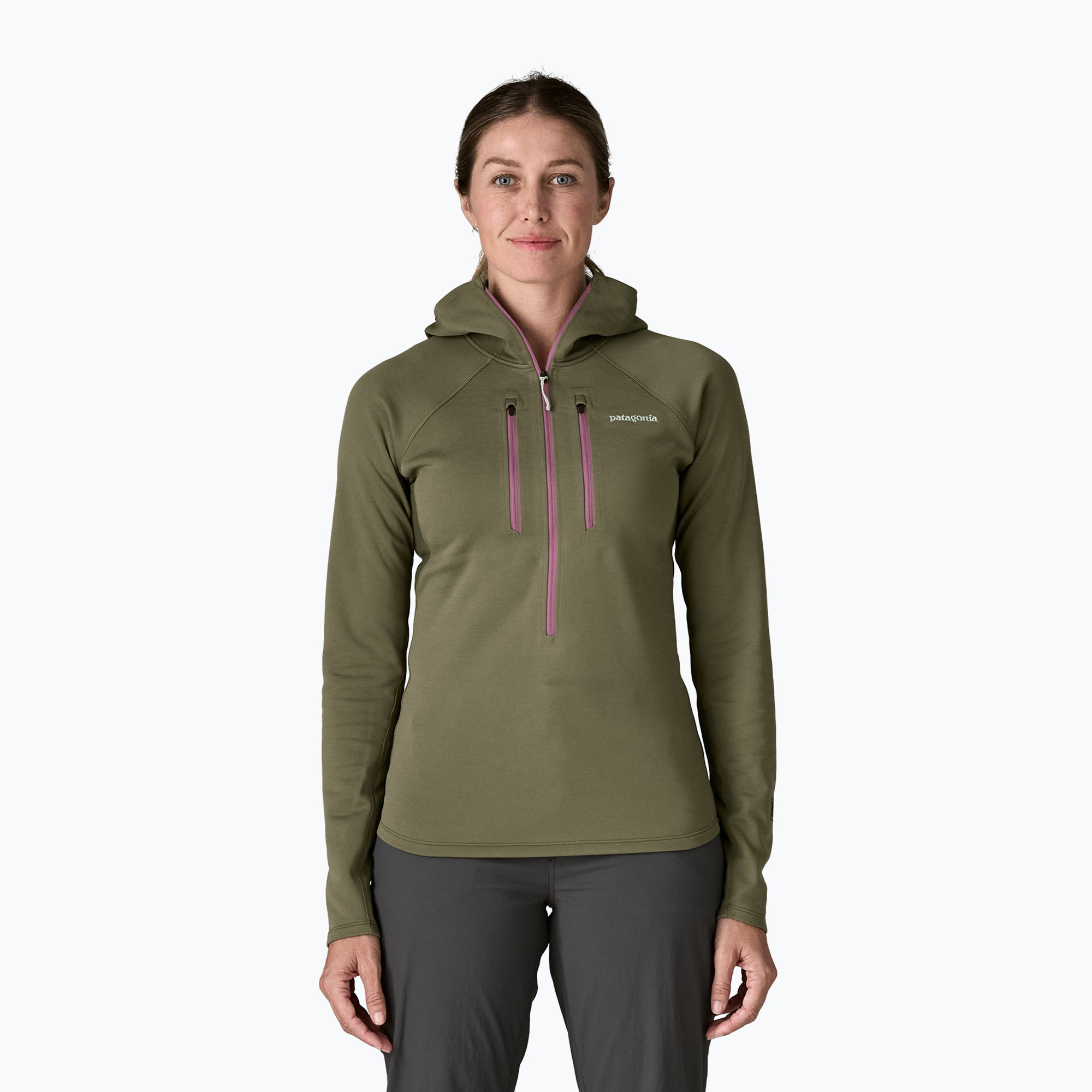Bluza damska Patagonia R1 Ultralight Hoody basin green 