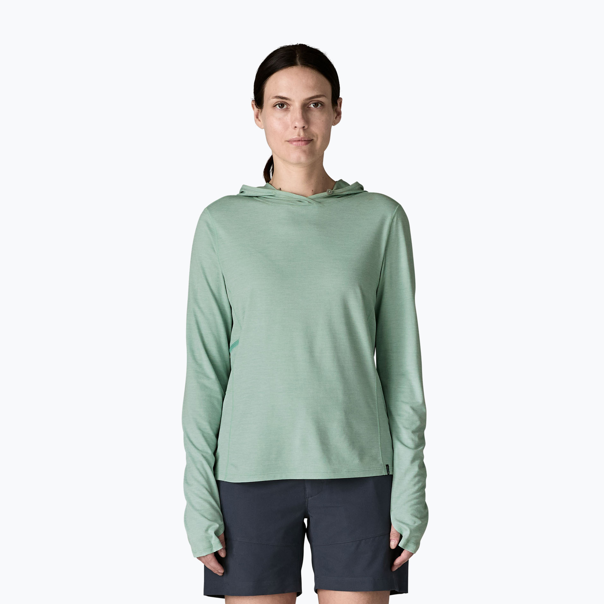 Bluza damska Patagonia Capilene Cool Sun Hoody thermal blue/thin ice x-dye 