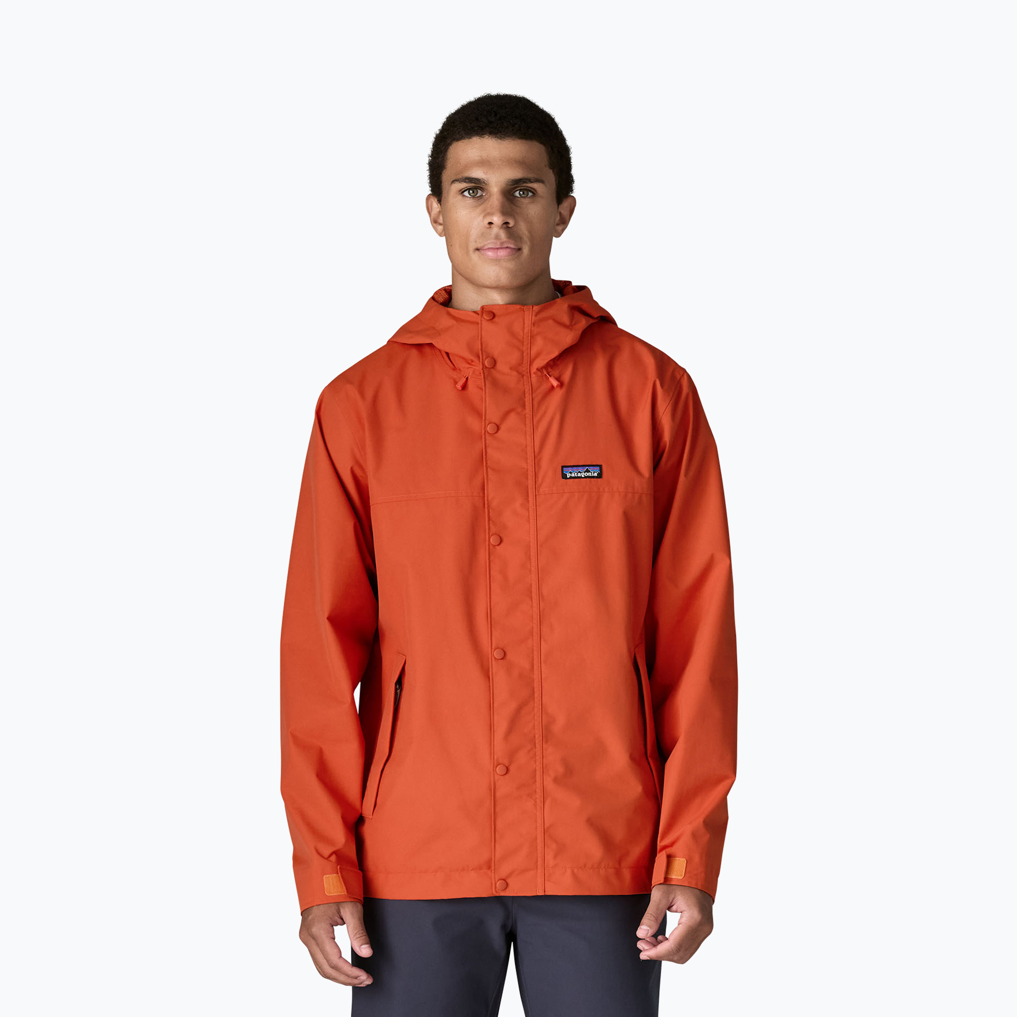 Мъжко яке за дъжд Patagonia Outdoor Everyday Rain coal orange