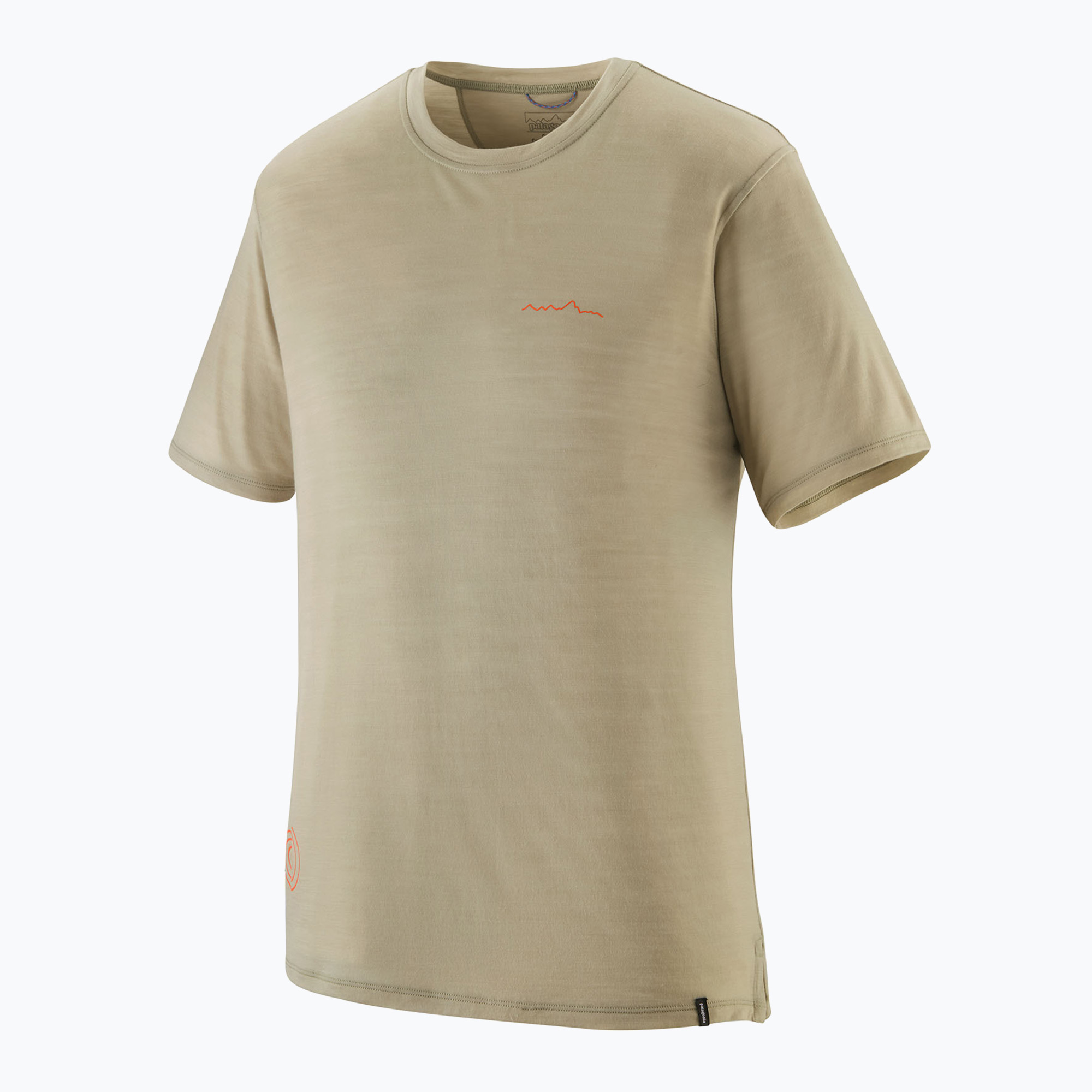 Koszulka męska Patagonia Cap Cool Merino Blend Graphic Shirt multi-pitch/weathered stone 