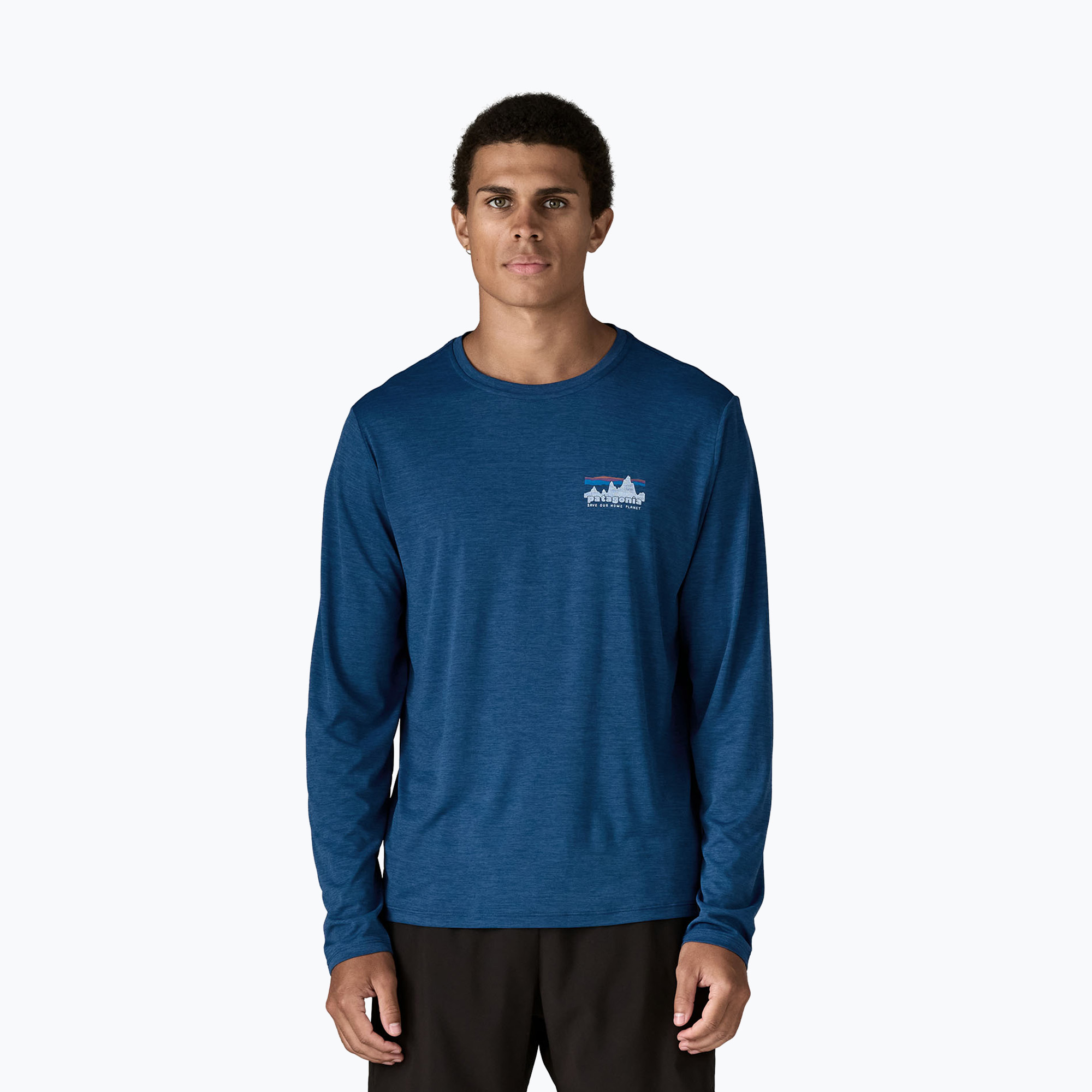 Longsleeve męski Patagonia Capilene Cool Daily - '73 Skyline clement blue/light clement blue x-dye