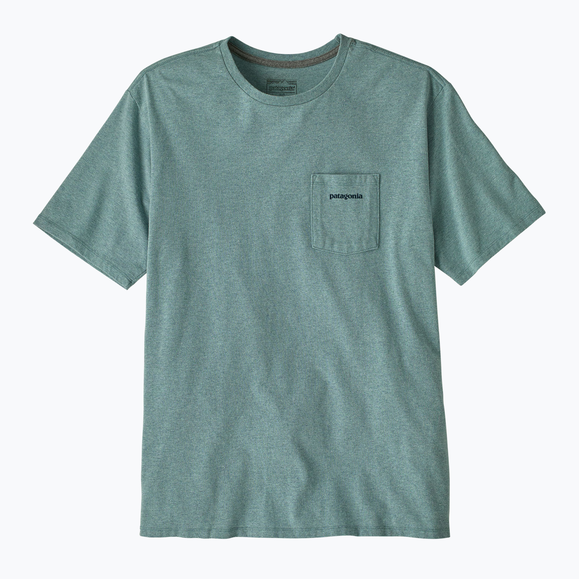 Koszulka męska Patagonia Boardshort Logo Pocket Responsibili blue sage 