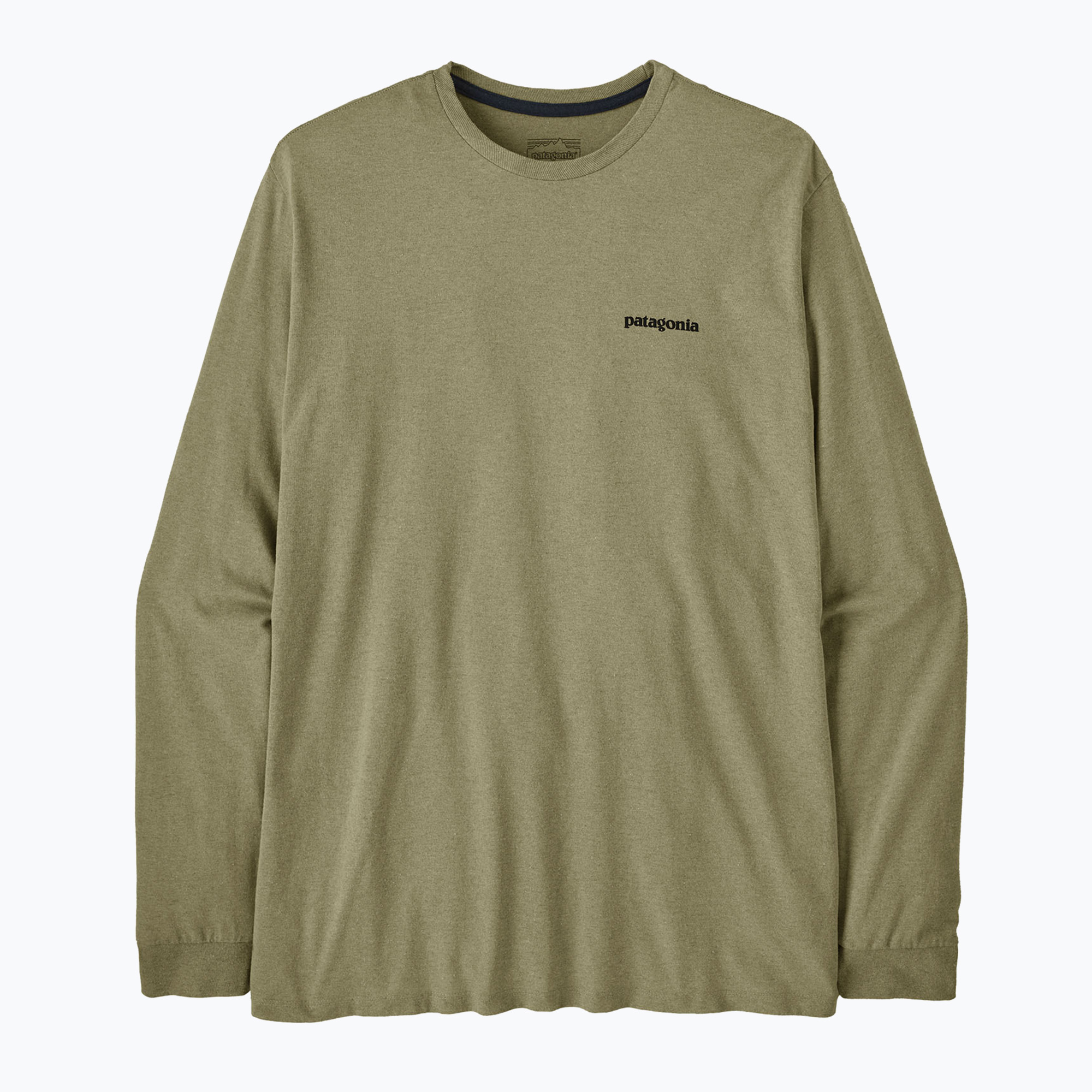 Мъжка блуза с дълъг ръкав Patagonia P-6 Logo Responsibili p-6 outline/gumtree green