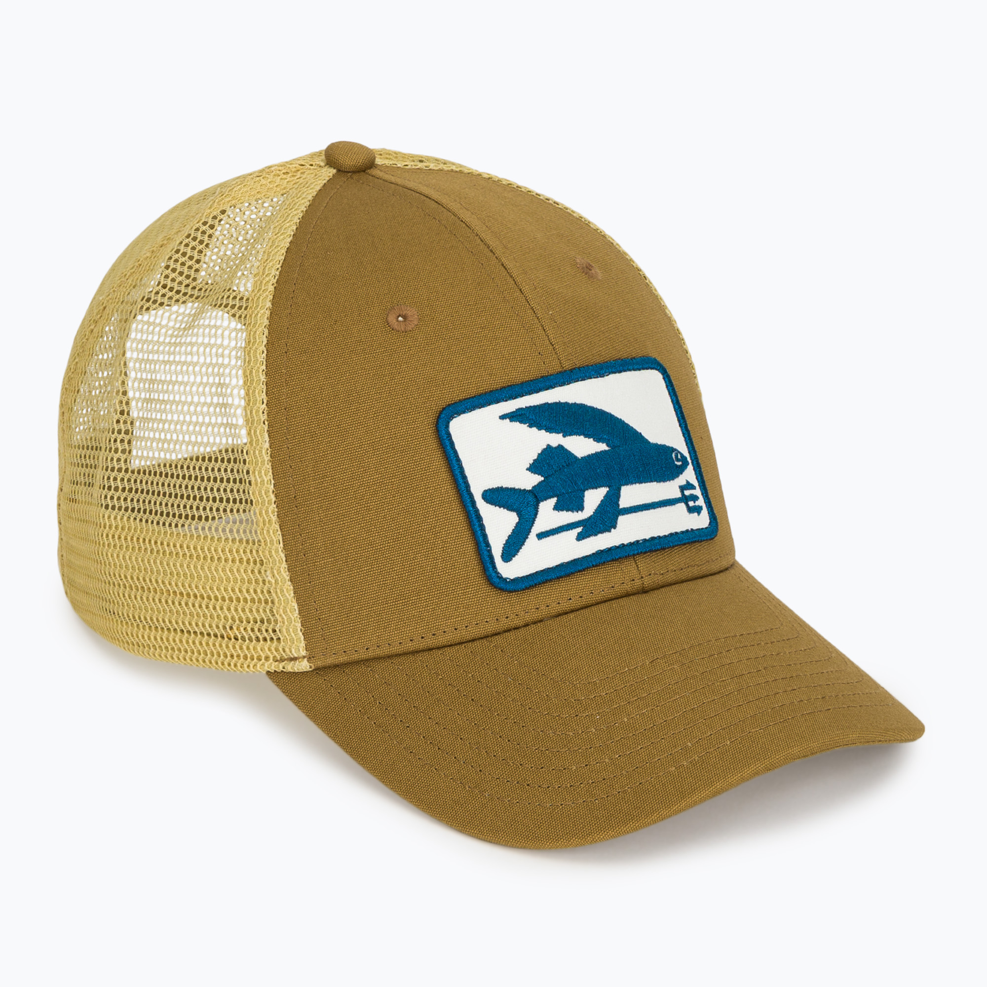 Czapka z daszkiem damska Patagonia Flying Fish LoPro Trucker flying fish fork/bobcat brown | WYSYŁKA W 24H | 30 DNI NA ZWROT