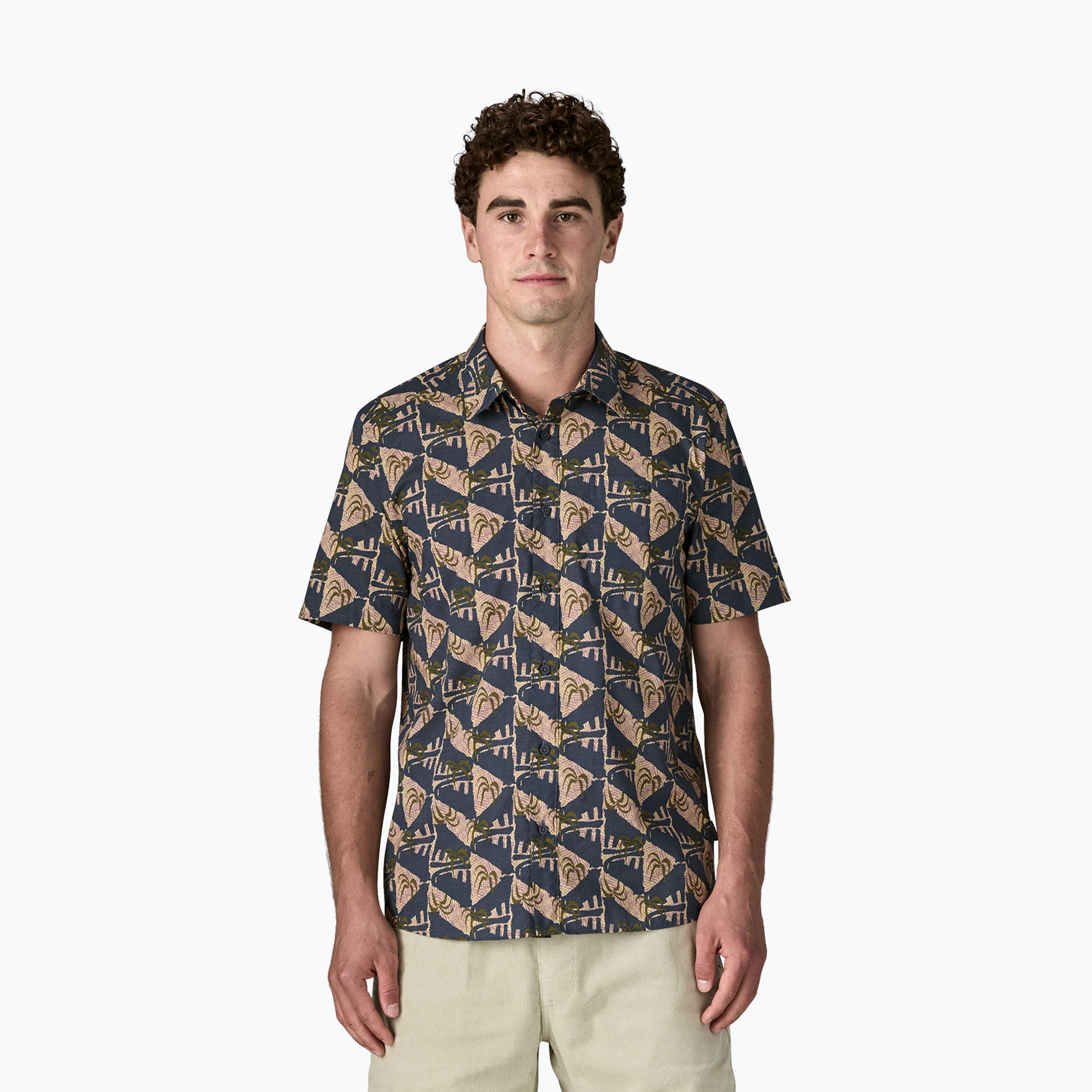 Koszula męska Patagonia Go To jaguar geo/dolomite blue 