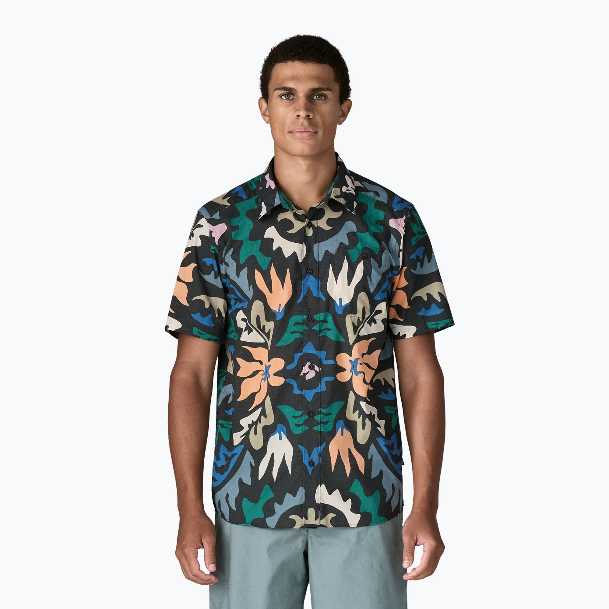 Koszula męska Patagonia Go To kaleido/black 