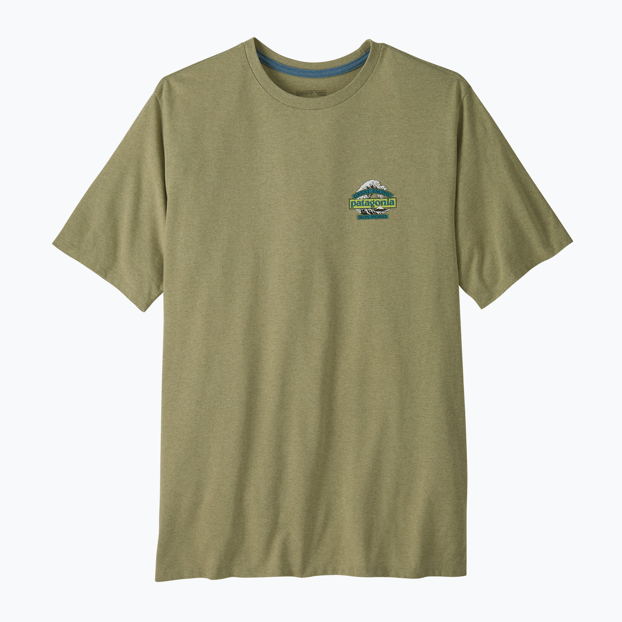 Koszulka trekkingowa męska Patagonia Great Waves Responsibili Tee gumtree green
