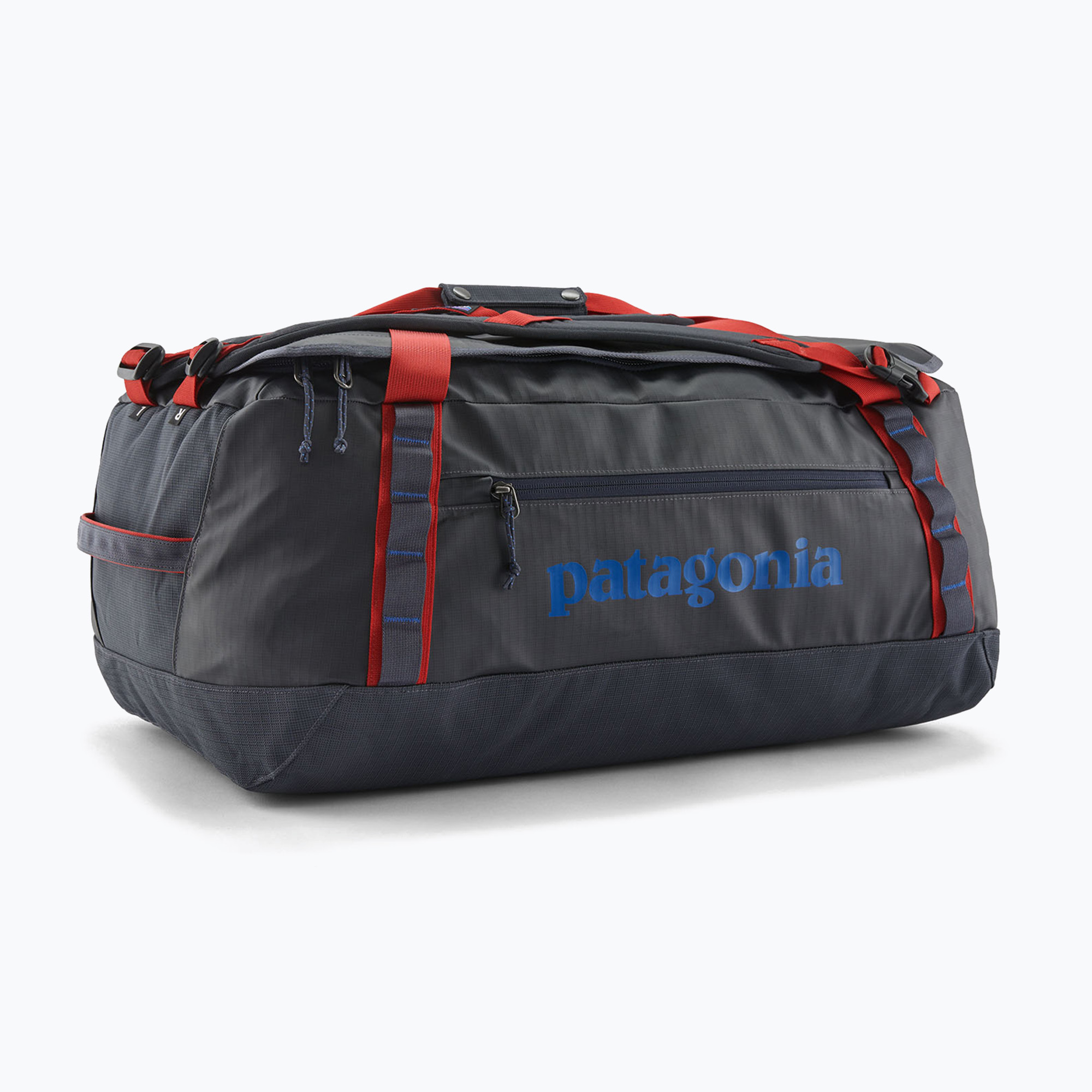 Torba podróżna Patagonia Black Hole Duffel 55 l smolder blue/amanita red 