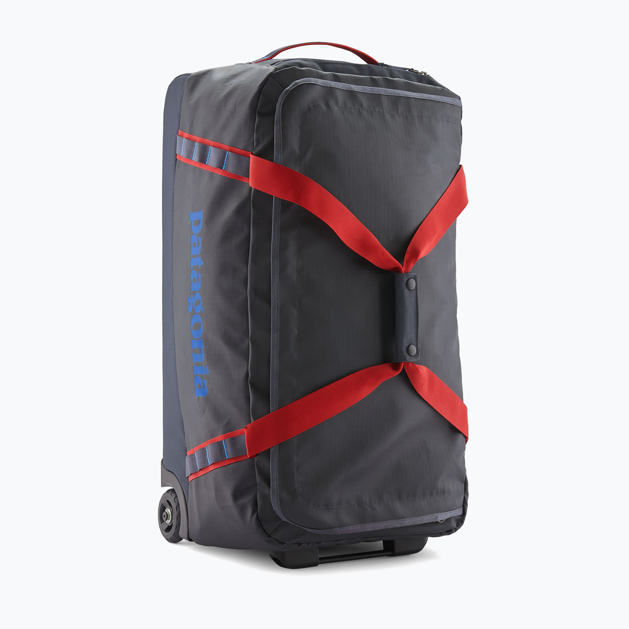 Torba podróżna Patagonia Black Hole Wheeled Duffel 70 l smolder blue/amanita red 