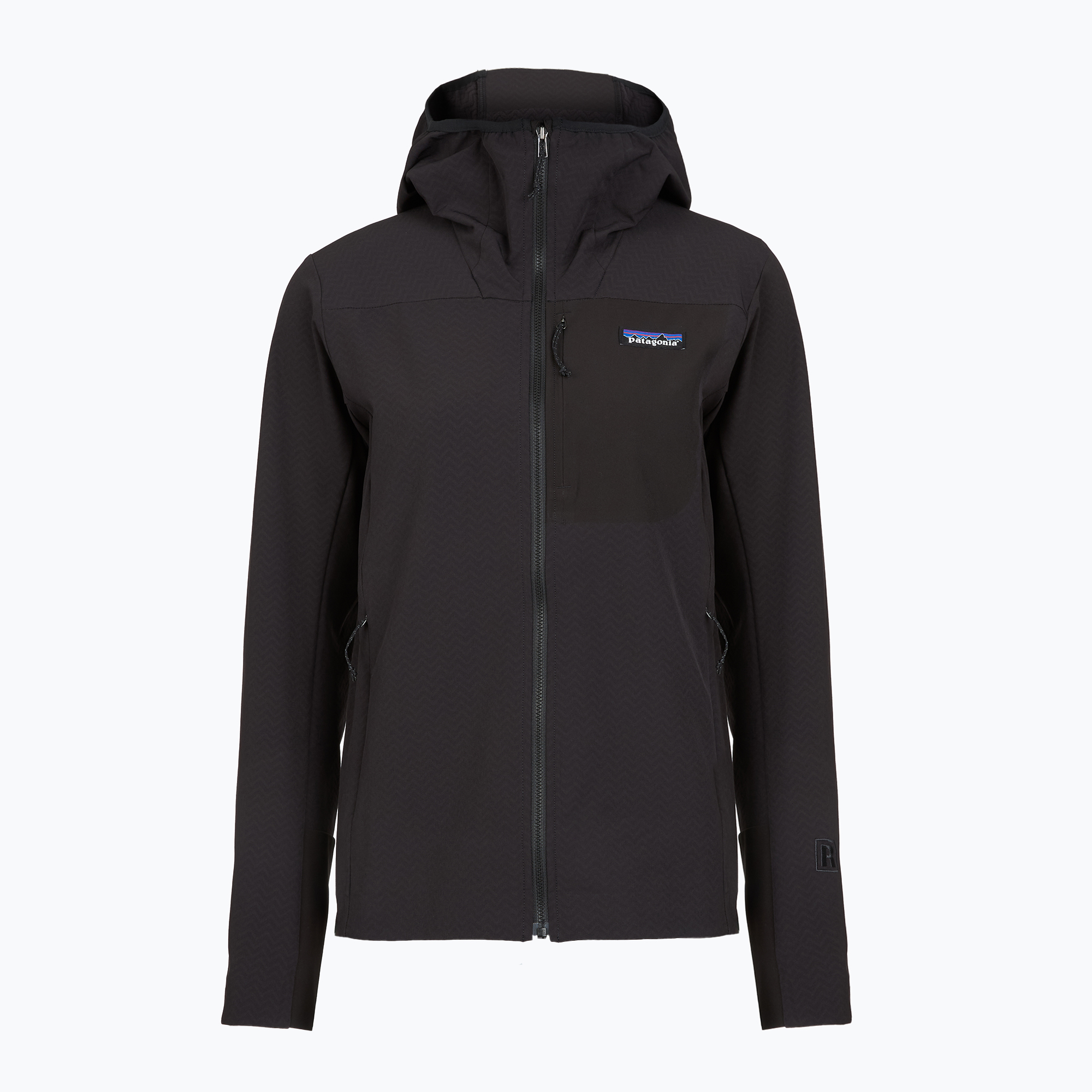 Kurtka softshell damska  Patagonia R1 CrossStrata Hoody black 