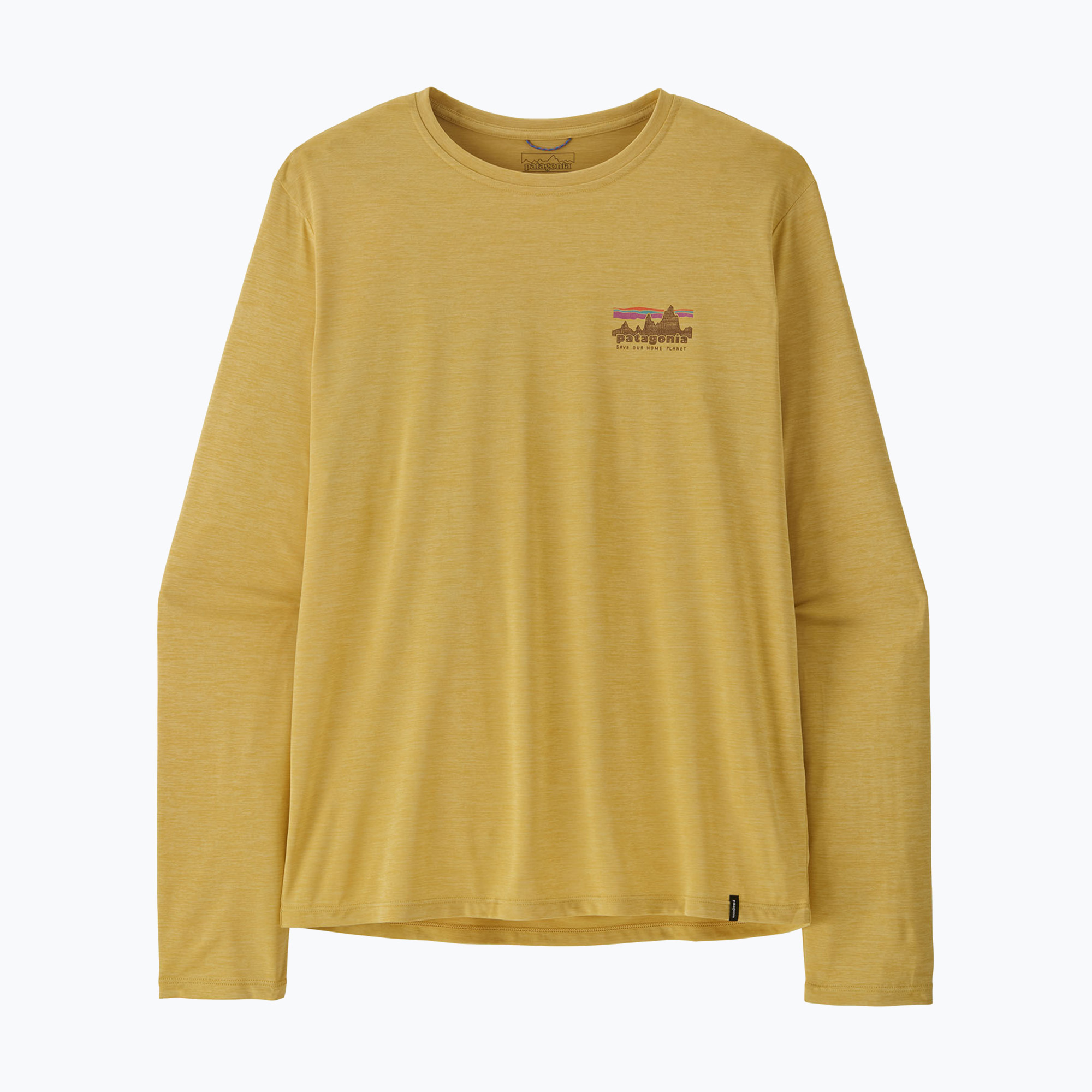 Longsleeve męski Patagonia Capilene Cool Daily - '73 Skyline limestone yellow/light limestone yellow c-dye
