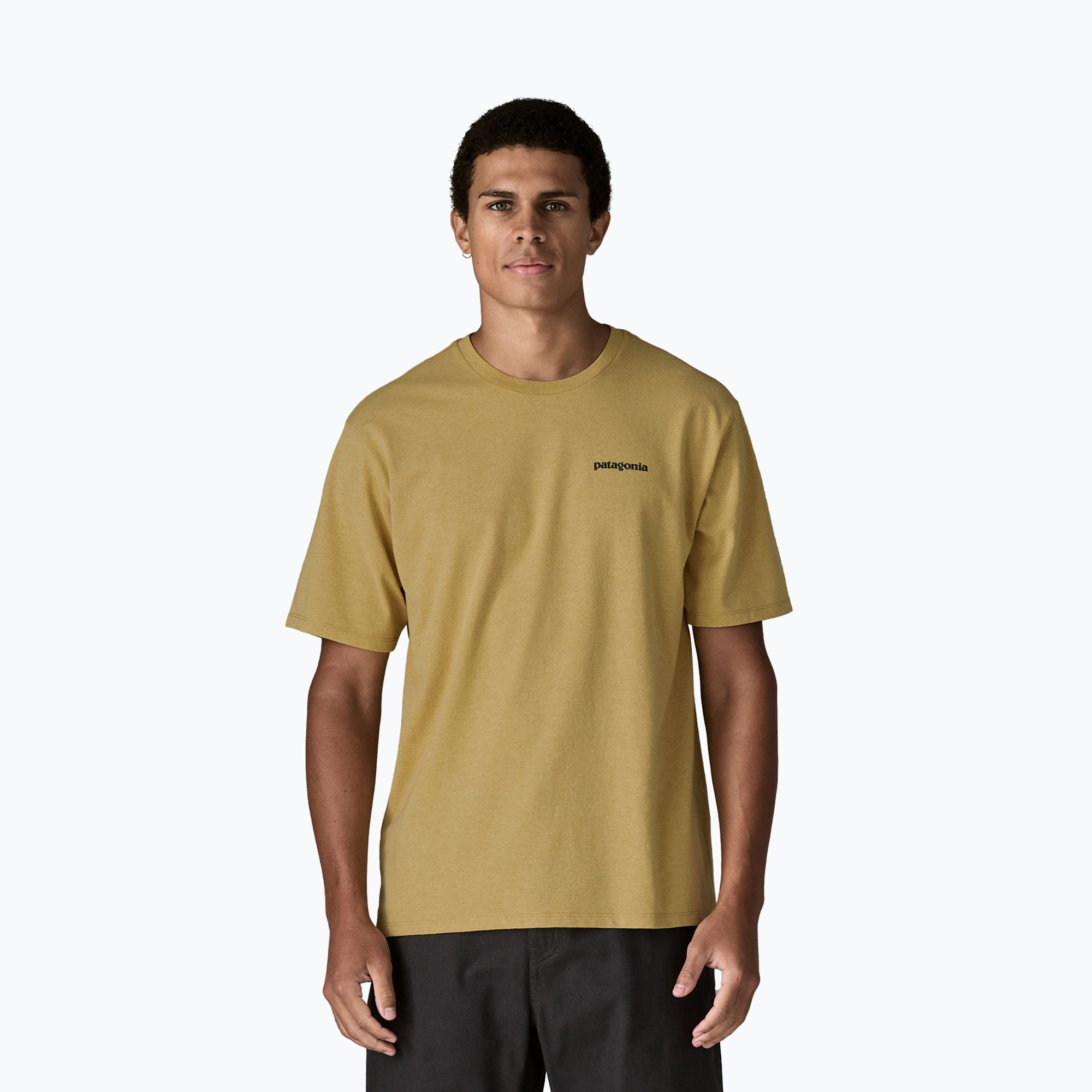 Мъжка тениска Patagonia Flying Fish Responsibili Tee limestone yellow/heritage fitz