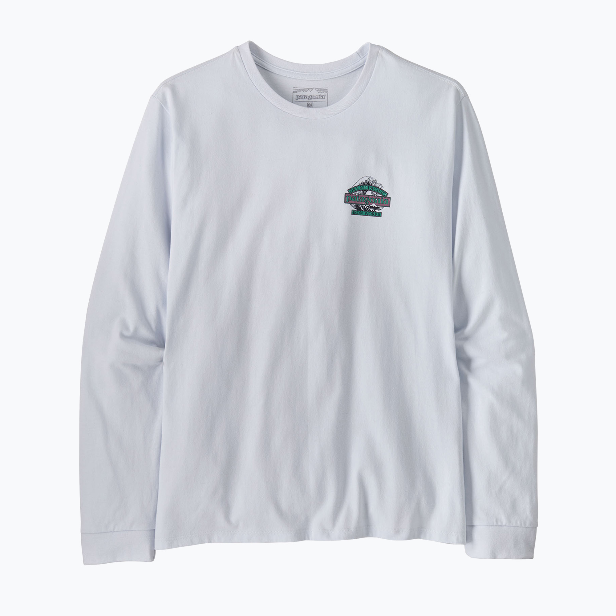 Longsleeve trekkingowy męski Patagonia Great Waves Responsibili Tee white 