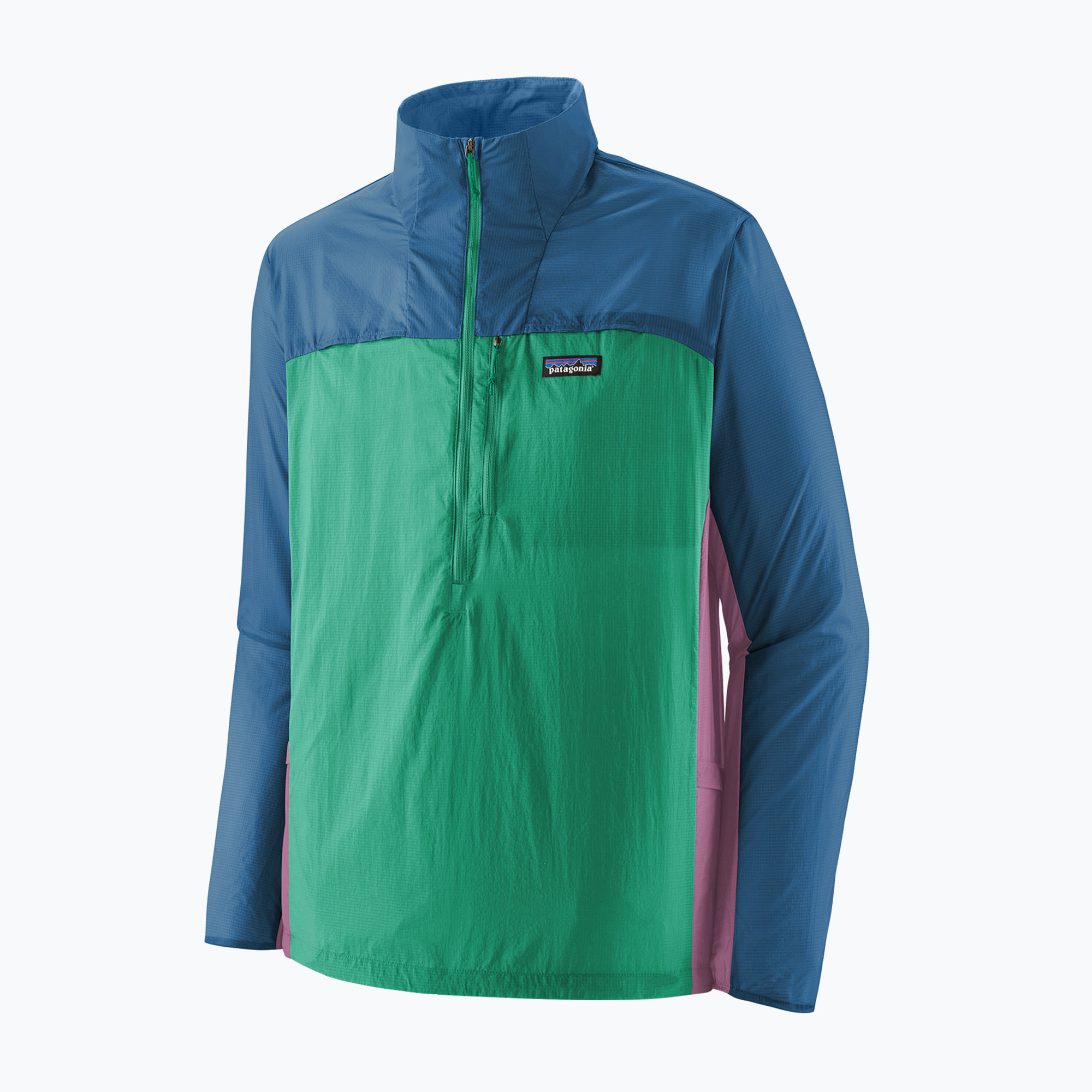 Мъжки суитшърт Patagonia Houdini Stash 1/2-Zip aqua stone