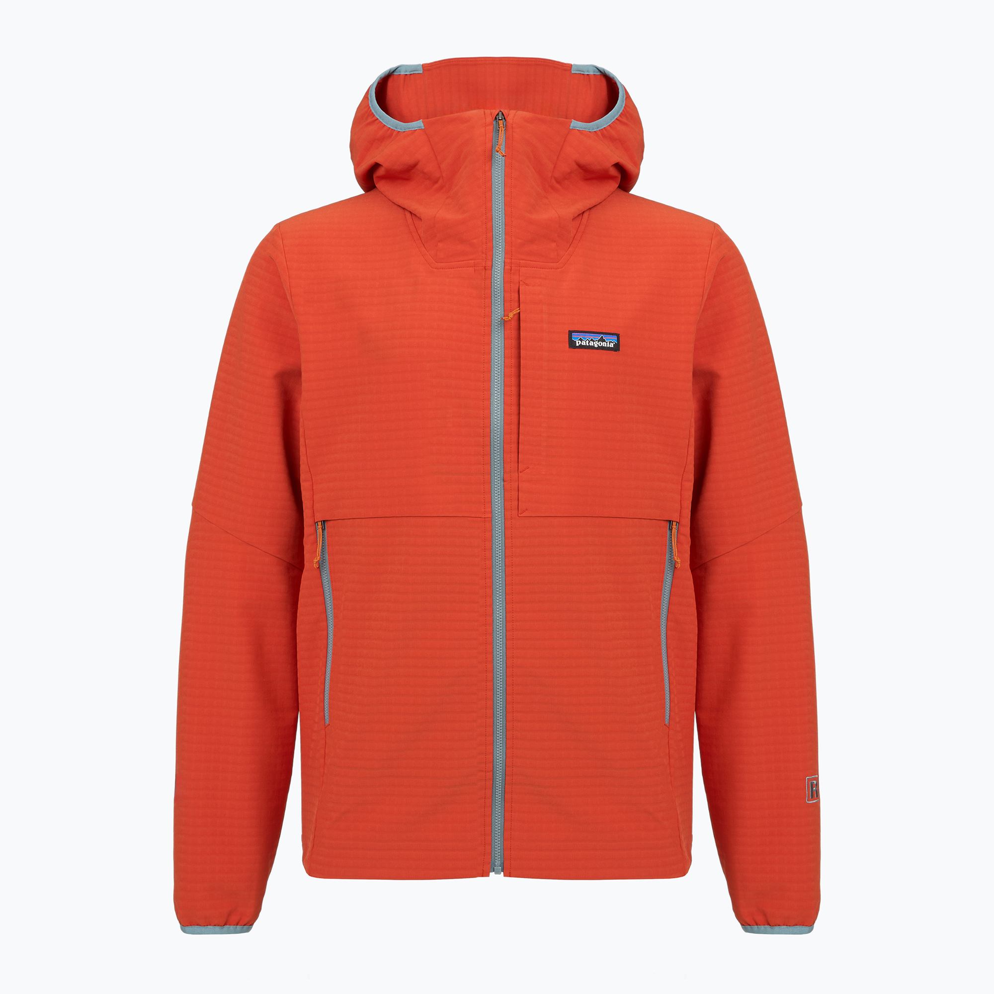 Kurtka softshell męska Patagonia R1 TechFace Hoody hot ember