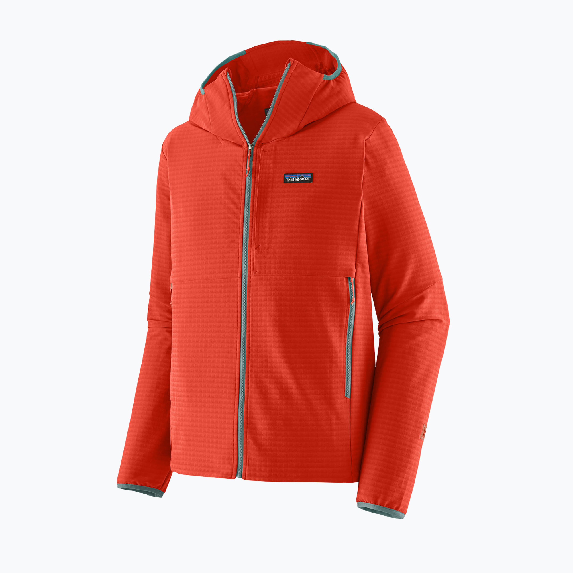 Kurtka softshell męska Patagonia R1 TechFace Hoody hot ember