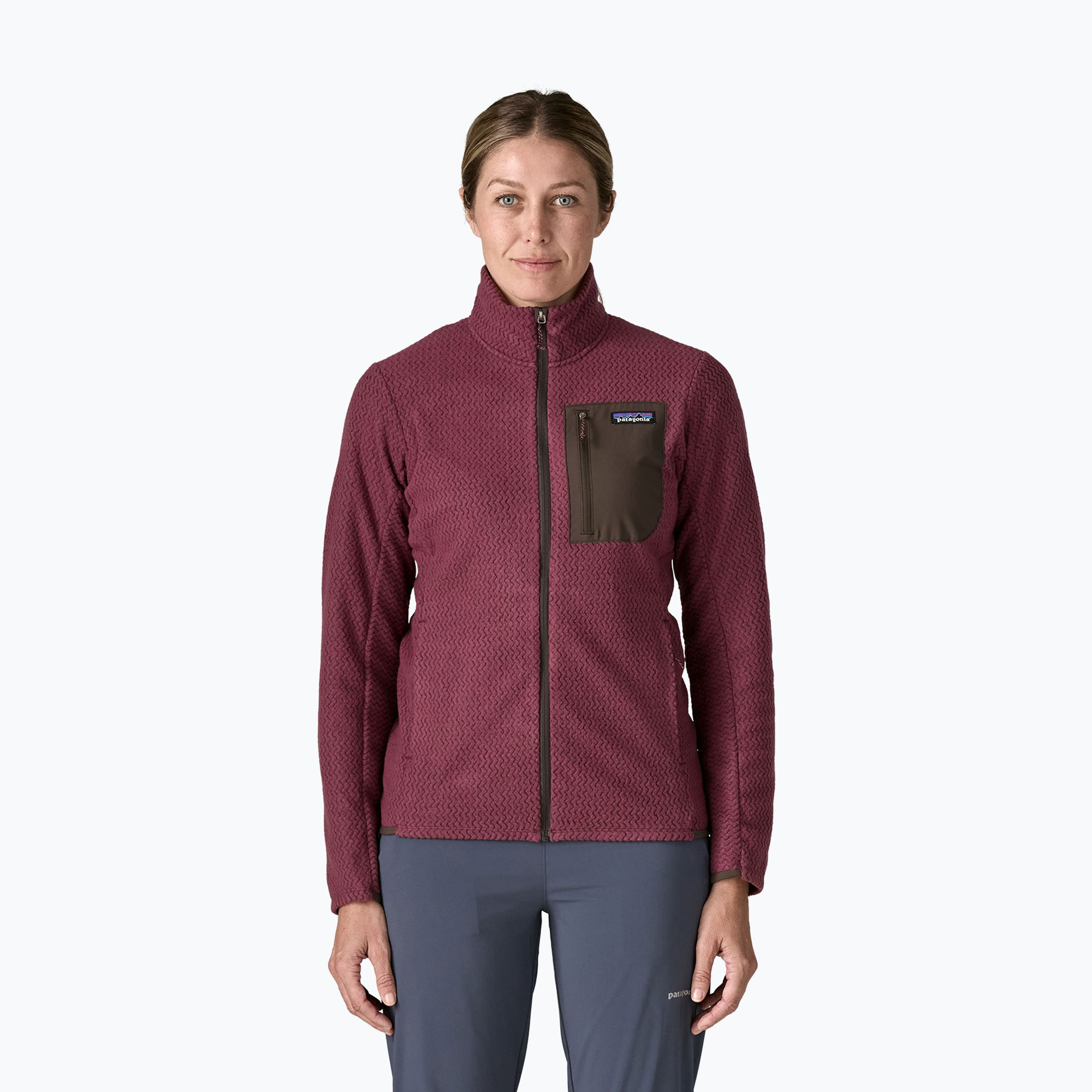 Дамски поларен суитшърт Patagonia R1 Air berry fig