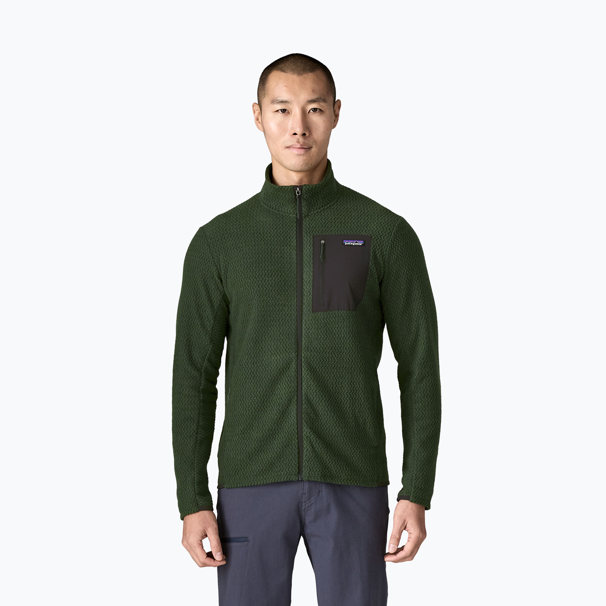 Мъжки поларен суитшърт Patagonia R1 Air treeline green