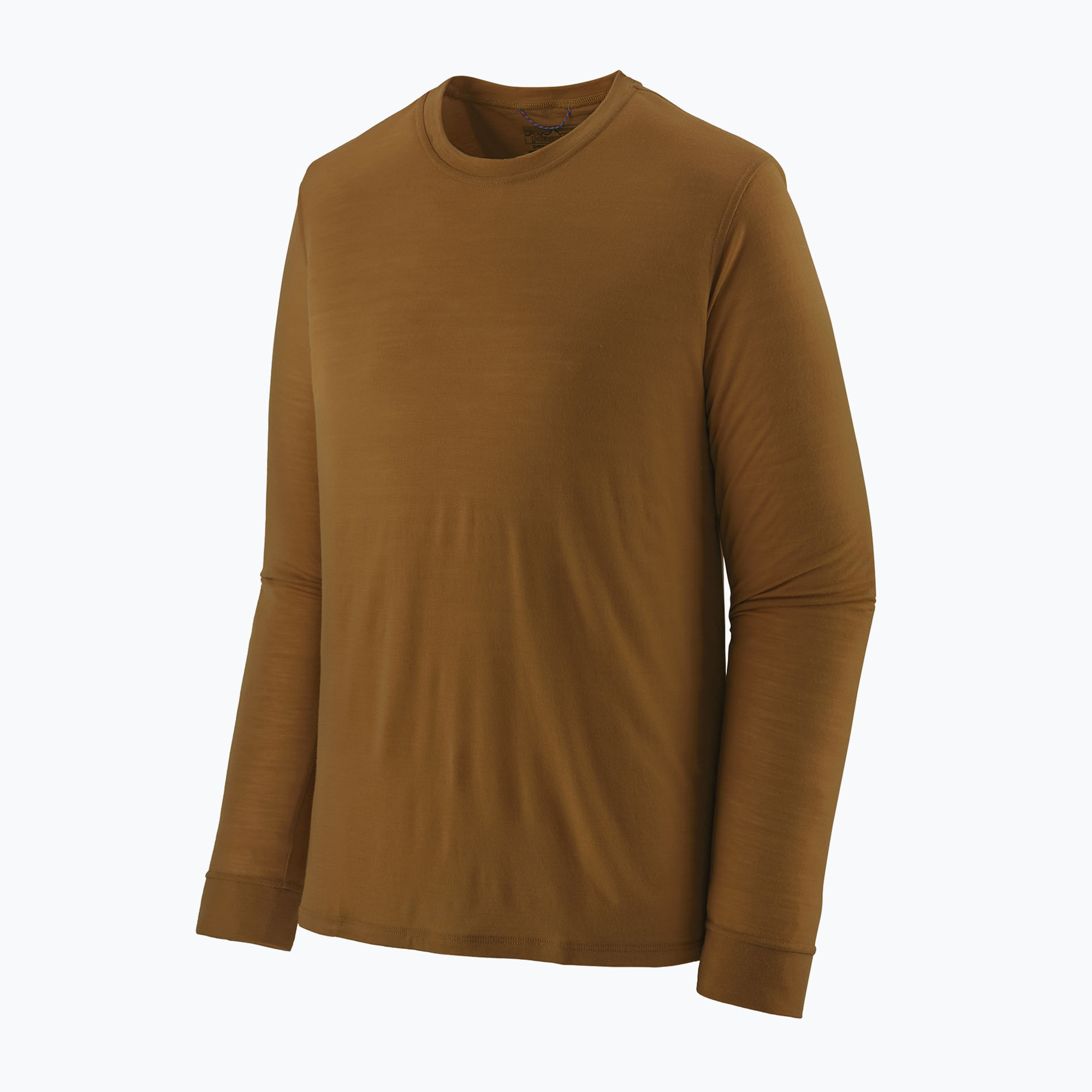 Pánské trekové tričko longsleeve Patagonia Cap Cool Merino Blend LS wolf brown