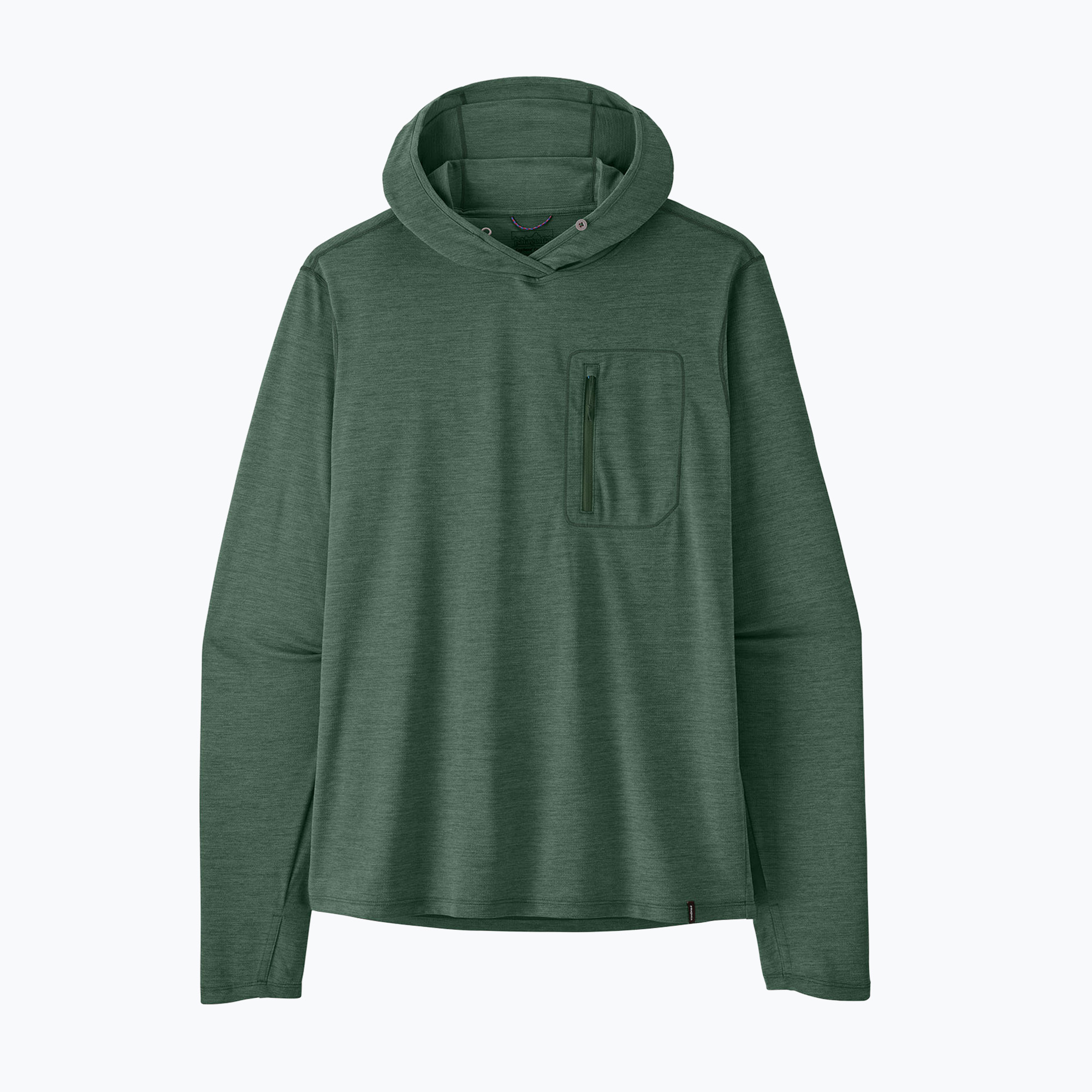 Мъжки суитшърт Patagonia Cap Cool Sun Hoody Canopy Green - Light Canopy Green X-Dye