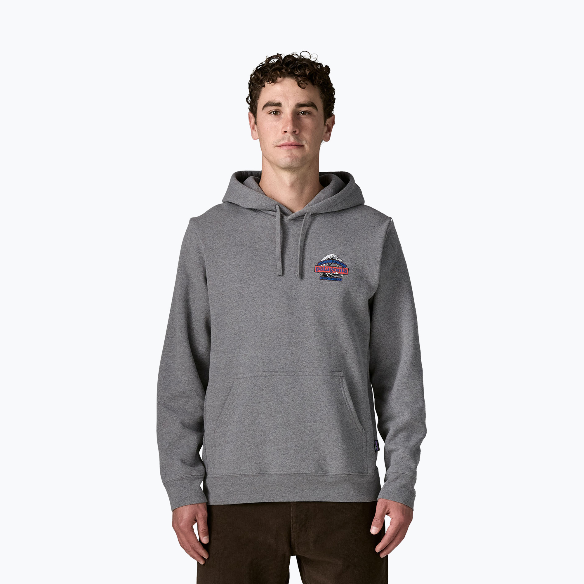 Bluză pentru bărbați Patagonia Great Waves Uprisal Hoody gravel heather