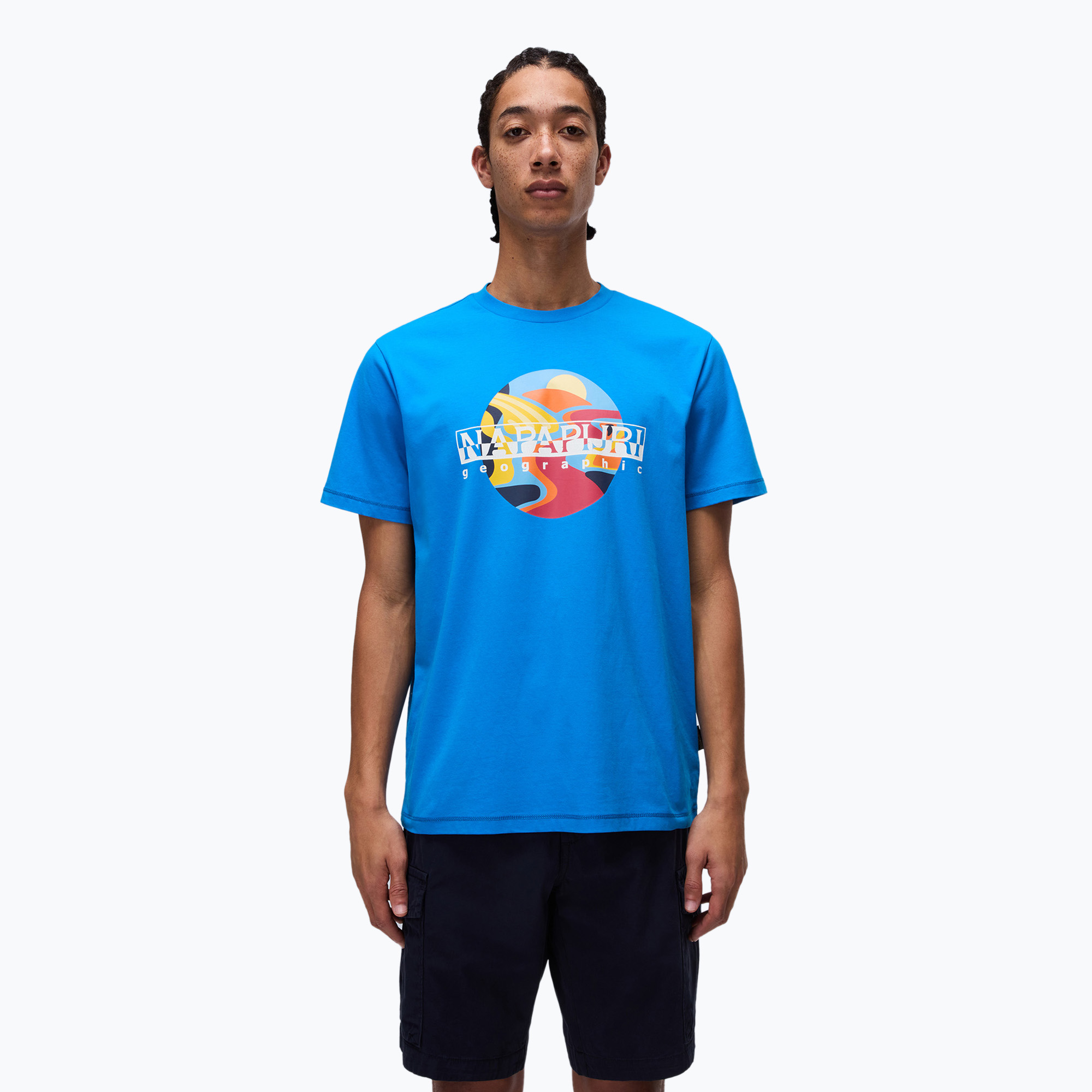 Koszulka męska Napapijri S-Valdor french blue B2W 