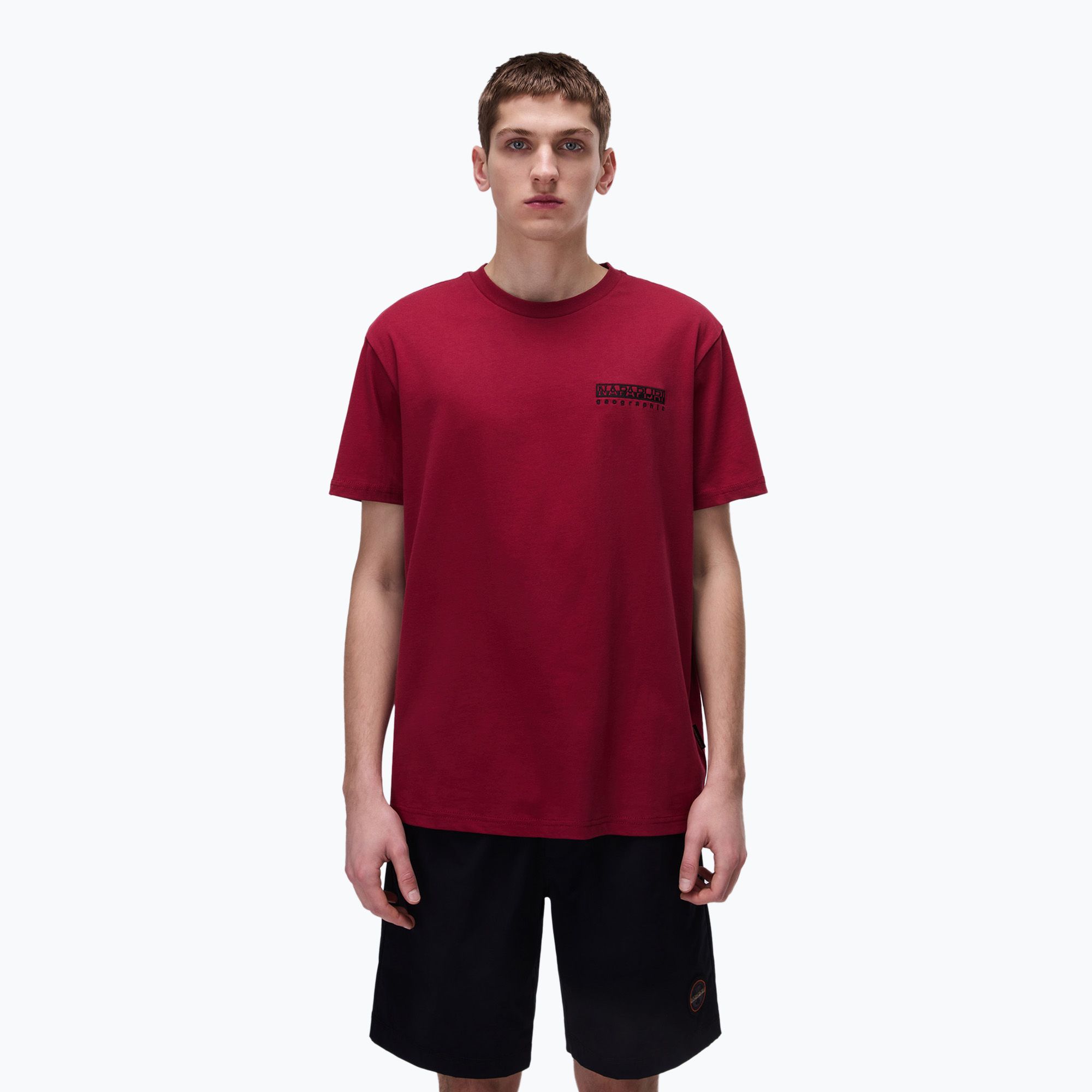 Pánske tričko Napapijri S-Vignonil Back t-shirt tibetan red R1E (S-Vignonil Back NP0A4ILX-R1E1)