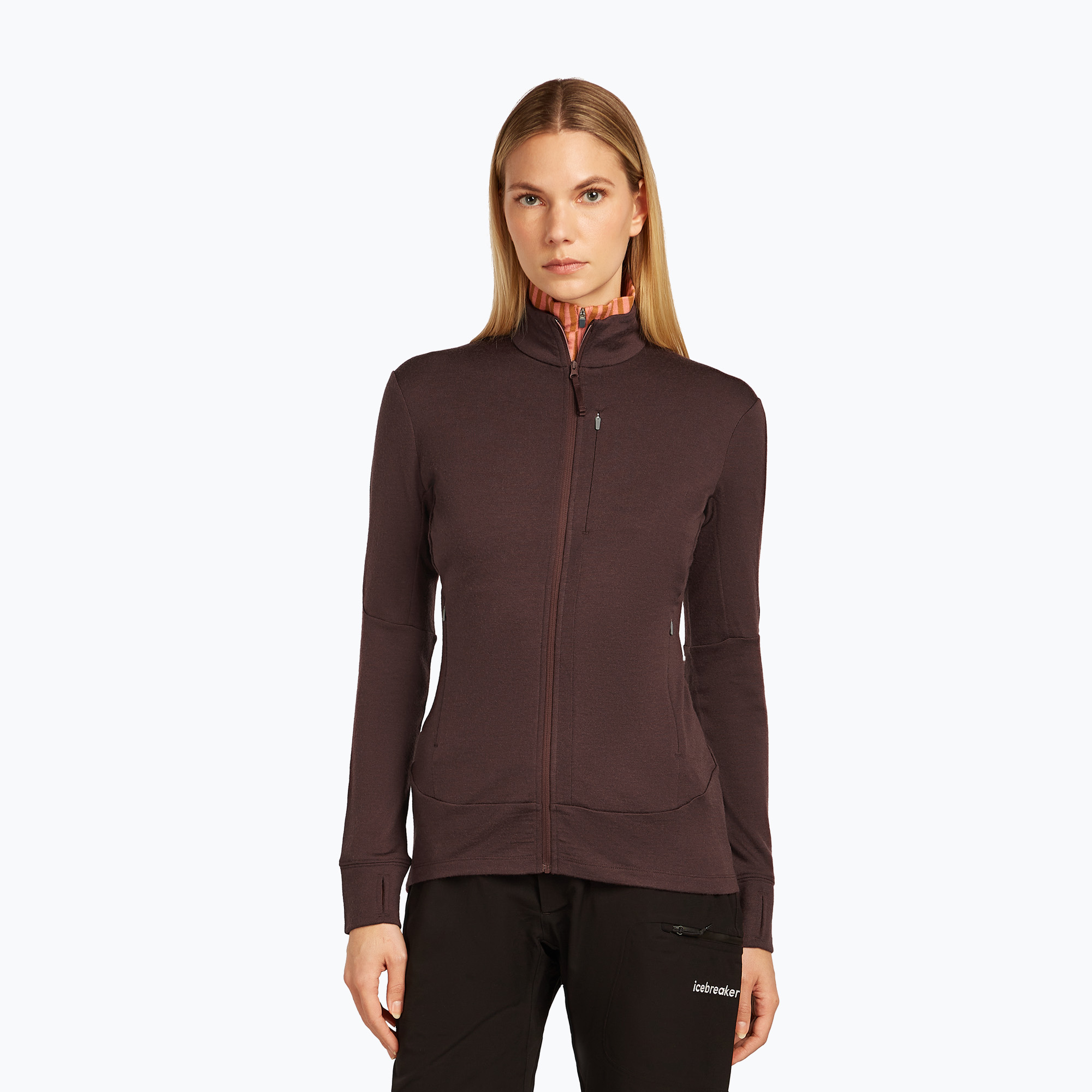 Bluza damska icebreaker Merino 260 Quantum Zip java 