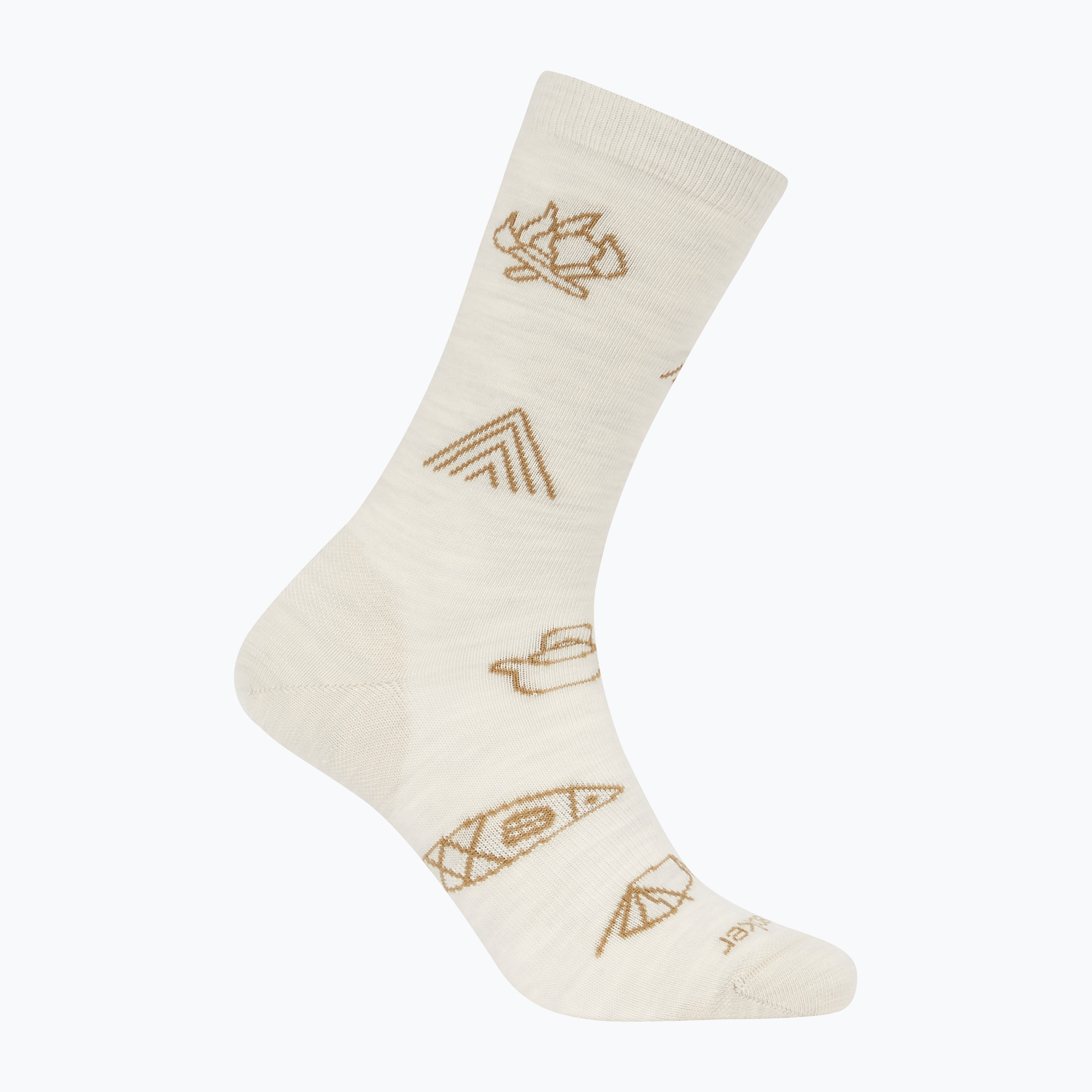 Skarpety damskie icebreaker Merino Ultralight Crew Camp Ess ecru heather/sand 