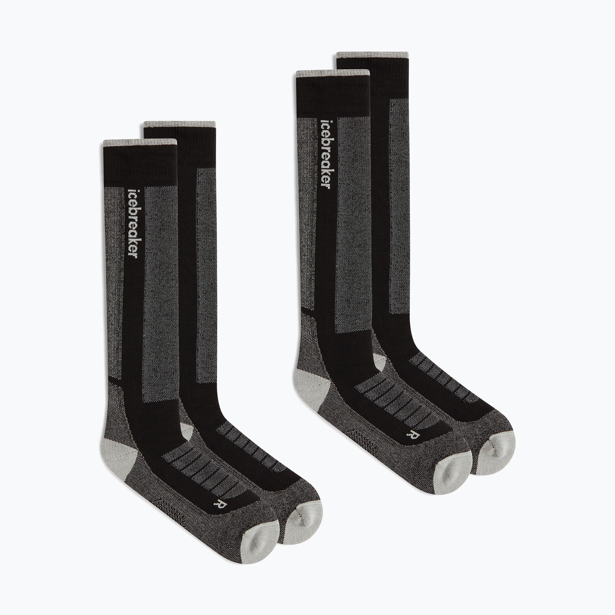 Șosete de schi pentru bărbați Icebreaker Merino Ski  Medium OTC 2 Pack black/ether/graphite
