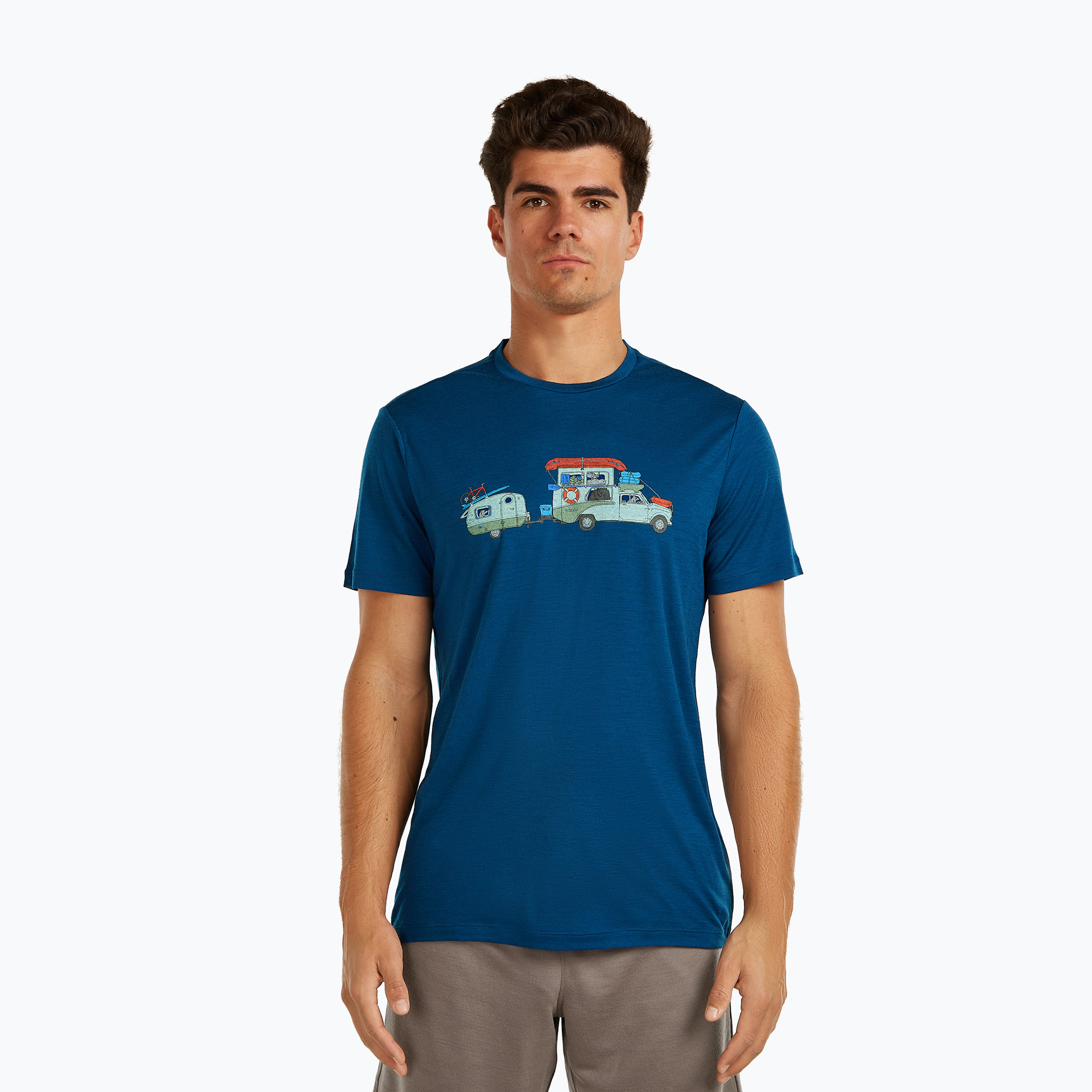 Koszulka męska icebreaker Merino 150 Tech Lite Transportage Tee atlantis 