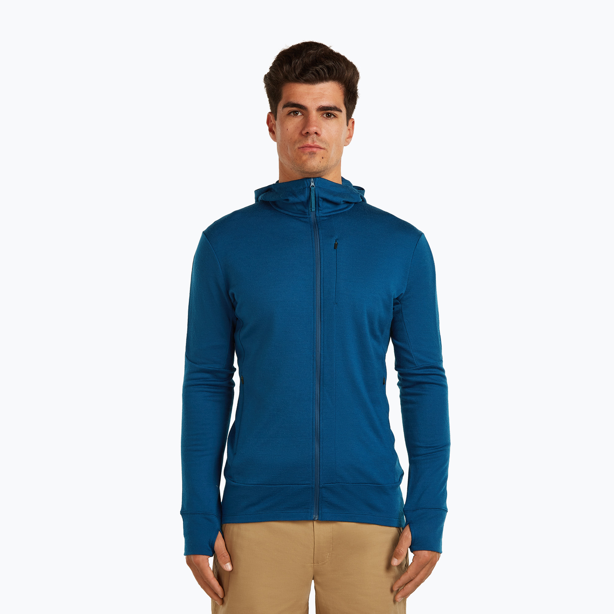 Bluza męska icebreaker Merino 260 Quantum IV Zip Hoodie atlantis 